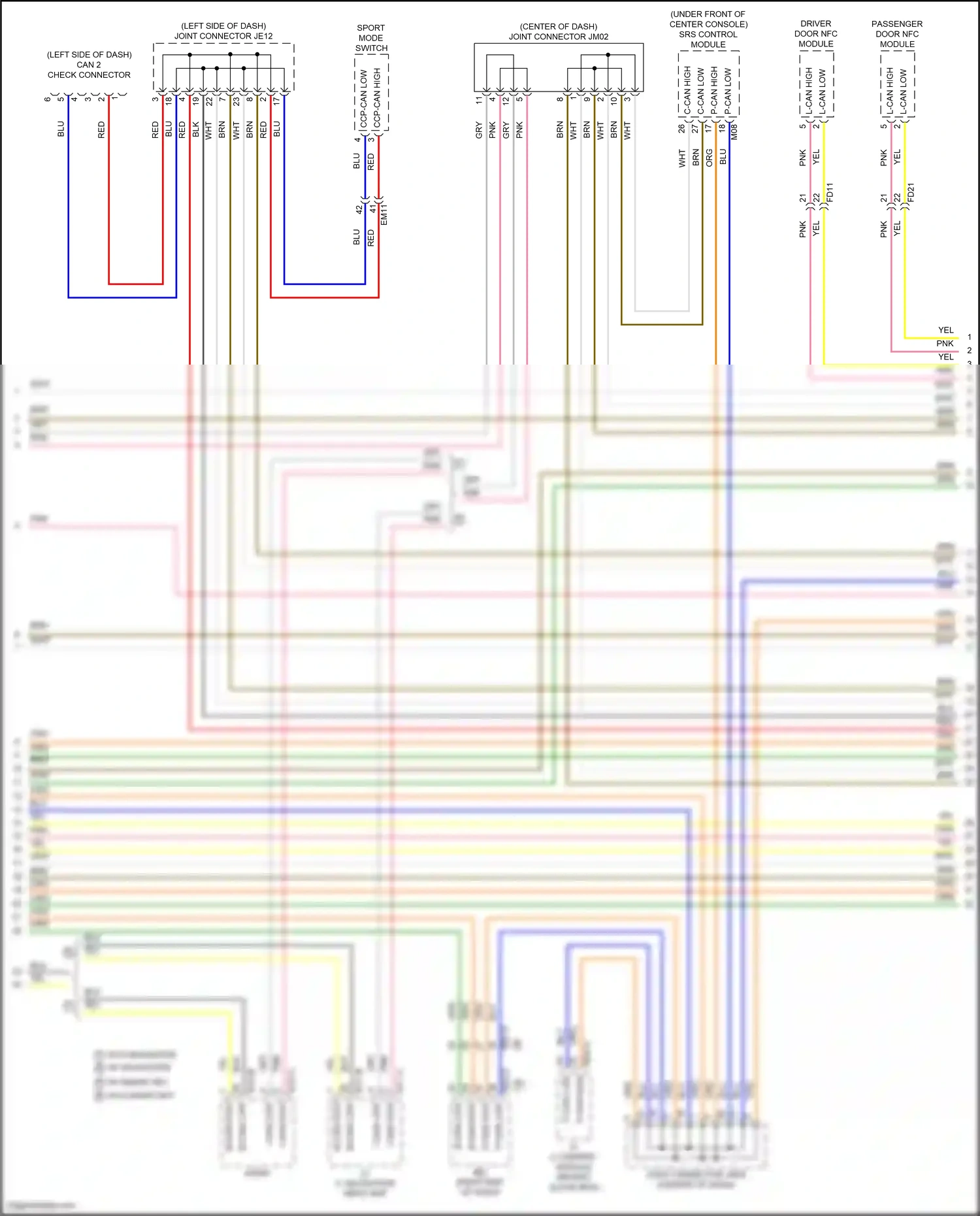 Wiring diagram a/c control module for Hyundai Elantra VII facelift (2023-2024) (2 of 15)