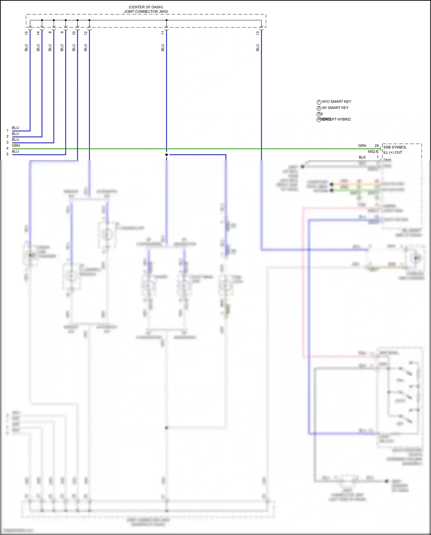 Wiring diagram a/c controller for Hyundai Elantra VII facelift (2023-2024) (4 of 15)