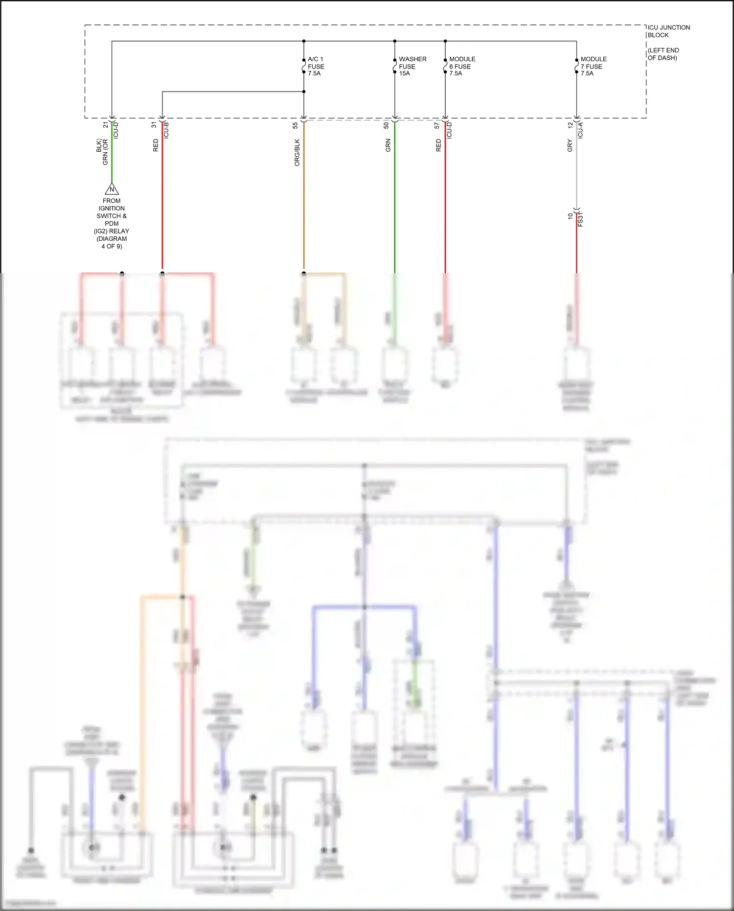 Wiring diagram a/c controller for Hyundai Elantra VII facelift (2023-2024) (15 of 15)
