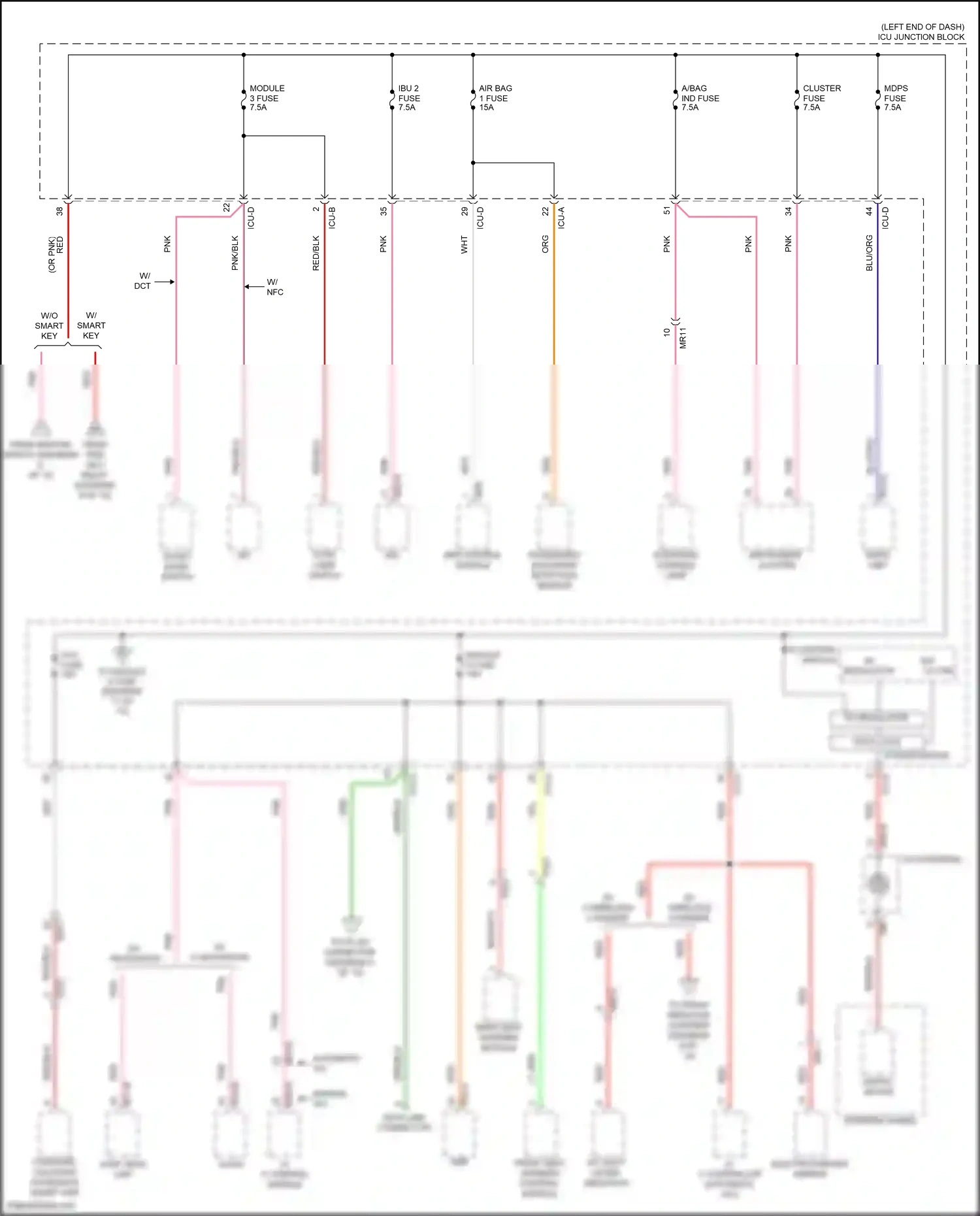 Wiring diagram a/c controller for Hyundai Elantra VII facelift (2023-2024) (13 of 15)