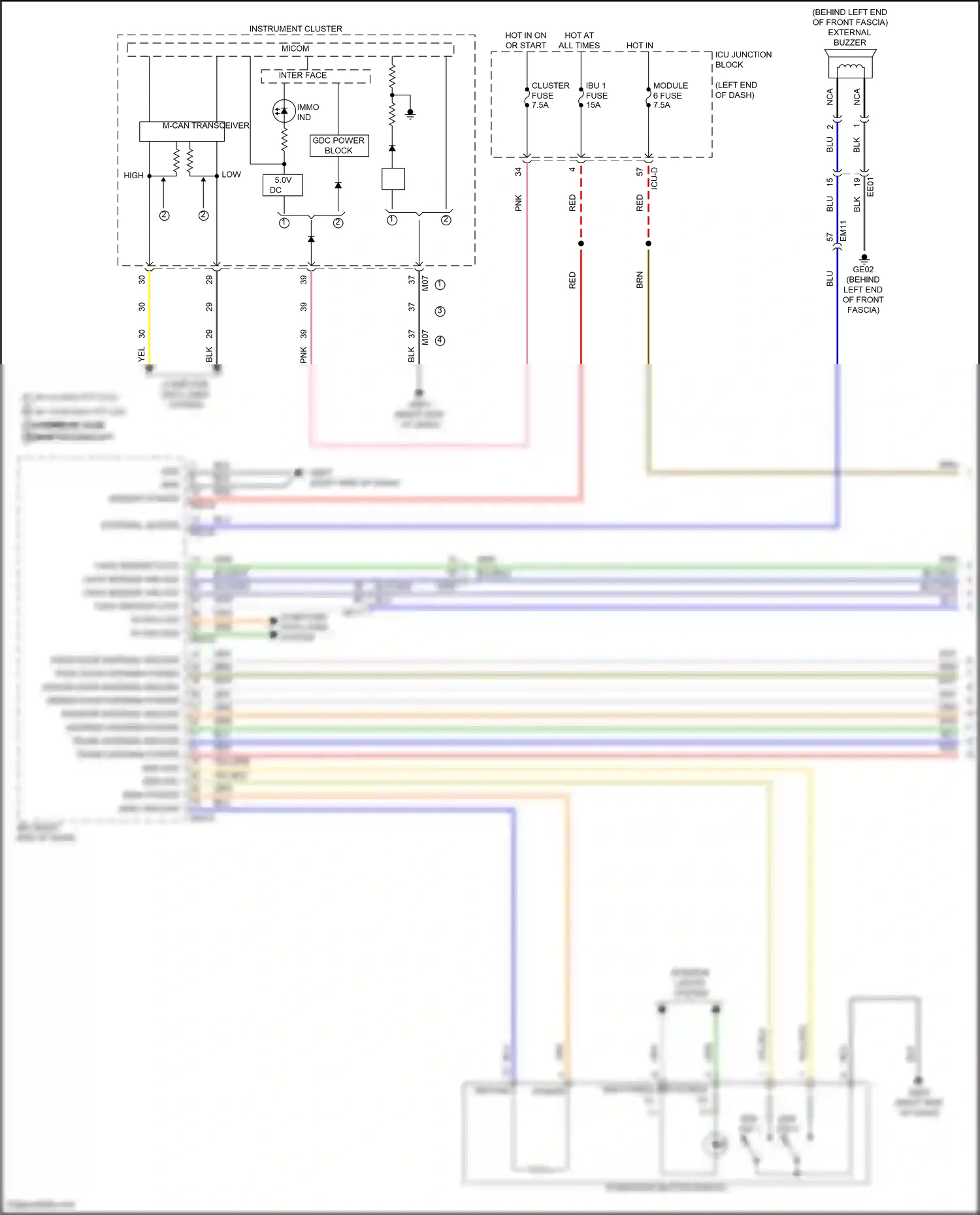 Wiring diagram computer data lines system for Hyundai Elantra VII facelift (2023-2024) (69 of 143)
