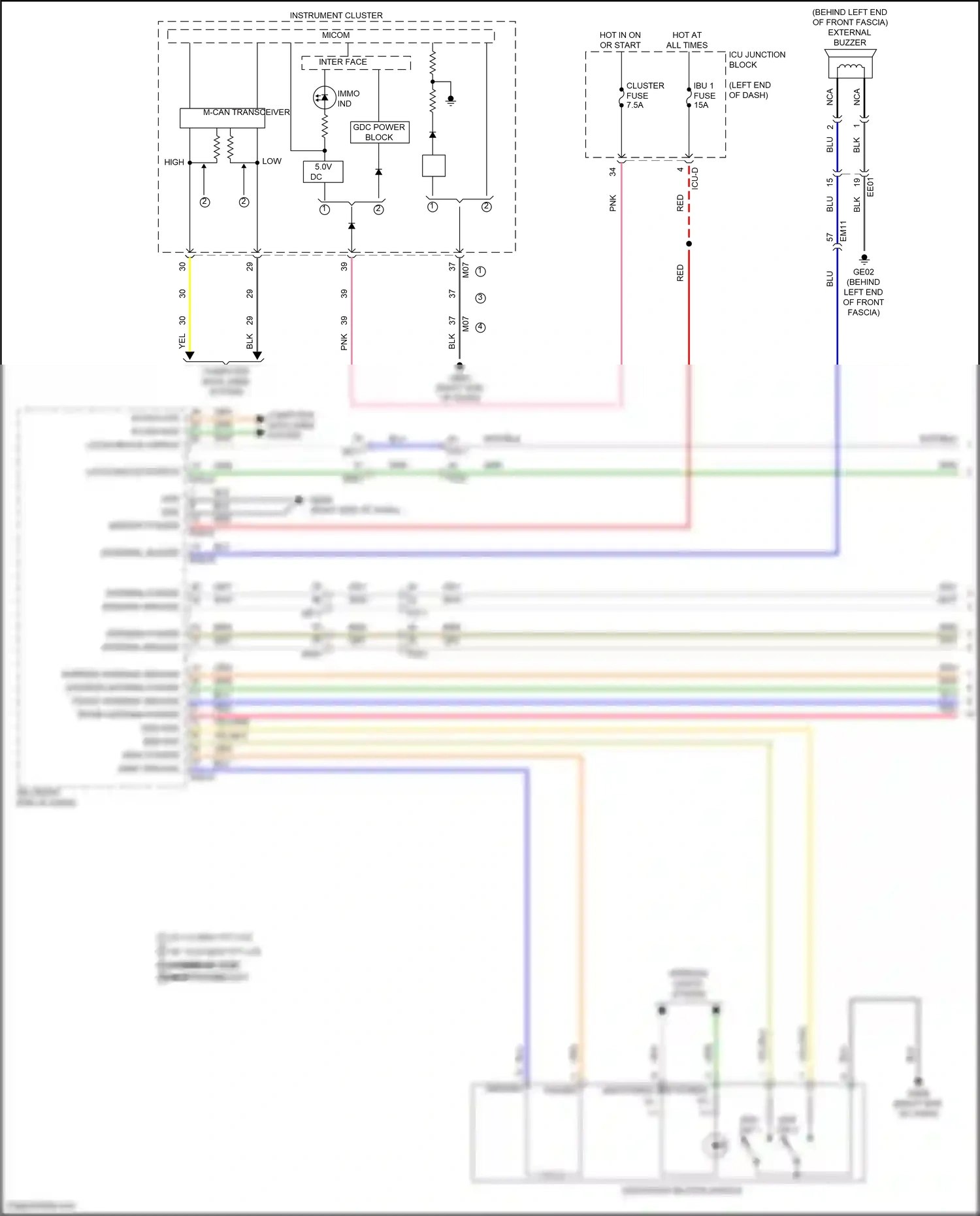 Wiring diagram computer data lines system for Hyundai Elantra VII facelift (2023-2024) (94 of 143)