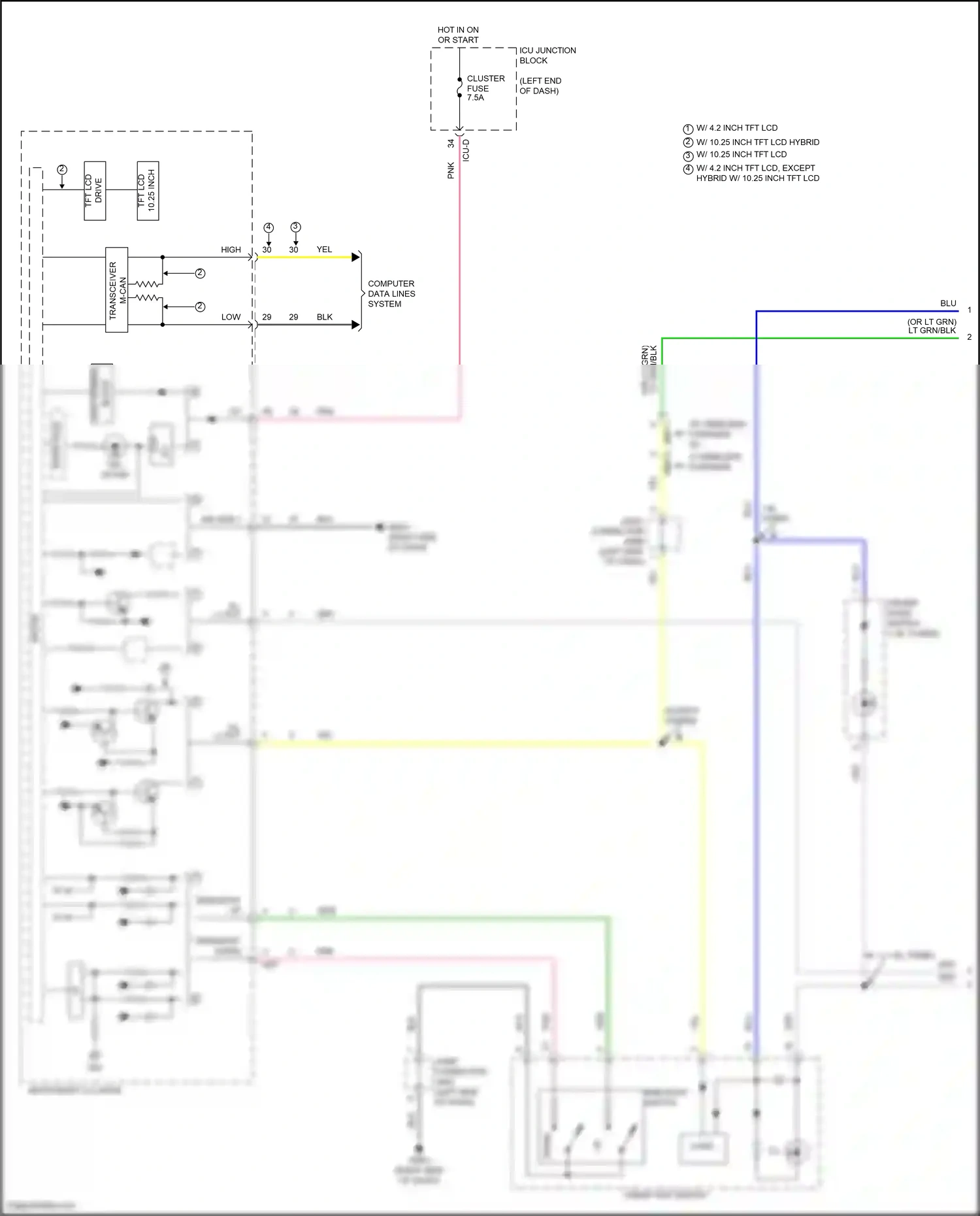 Wiring diagram computer data lines system for Hyundai Elantra VII facelift (2023-2024) (23 of 143)