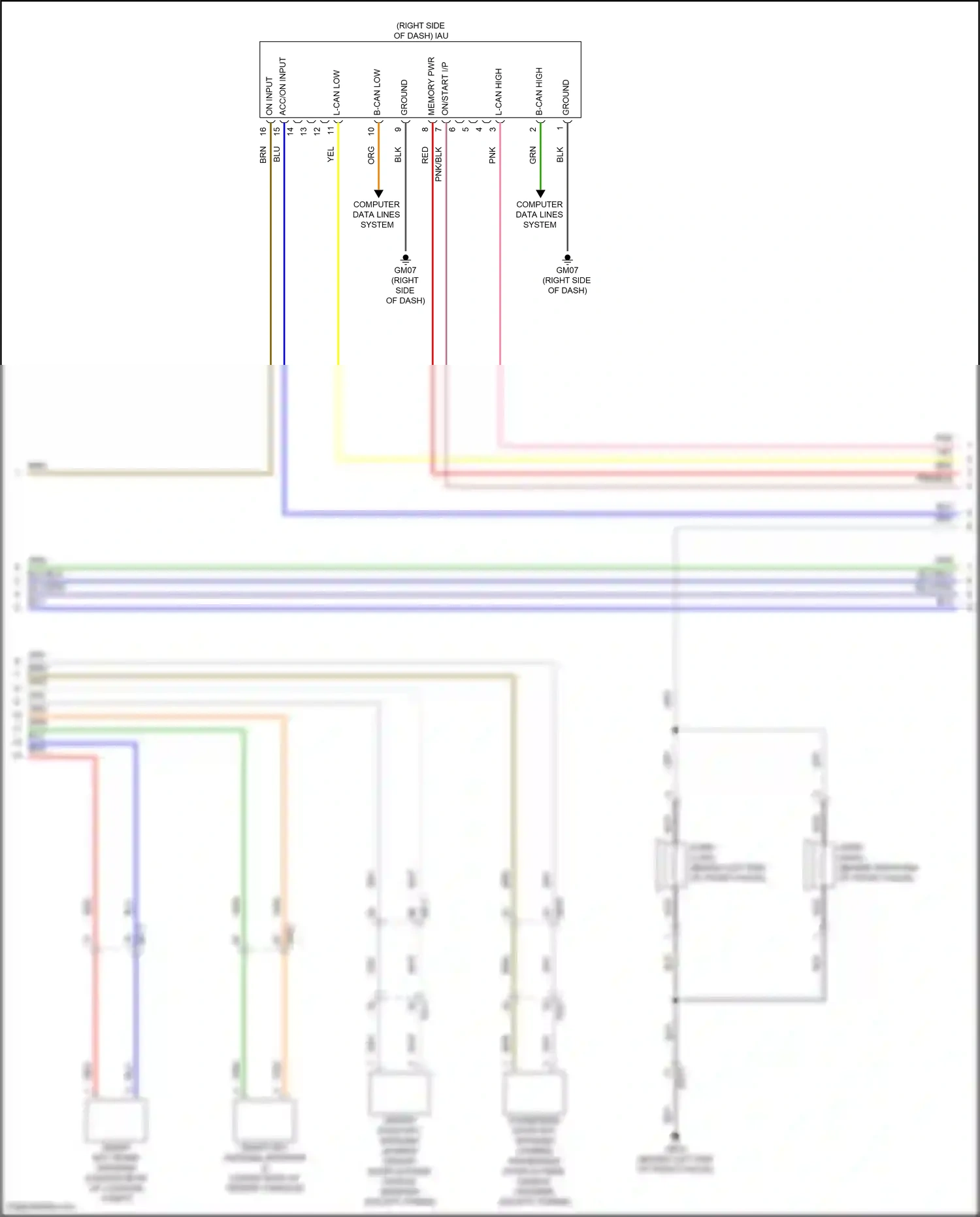 Wiring diagram computer data lines system for Hyundai Elantra VII facelift (2023-2024) (92 of 143)