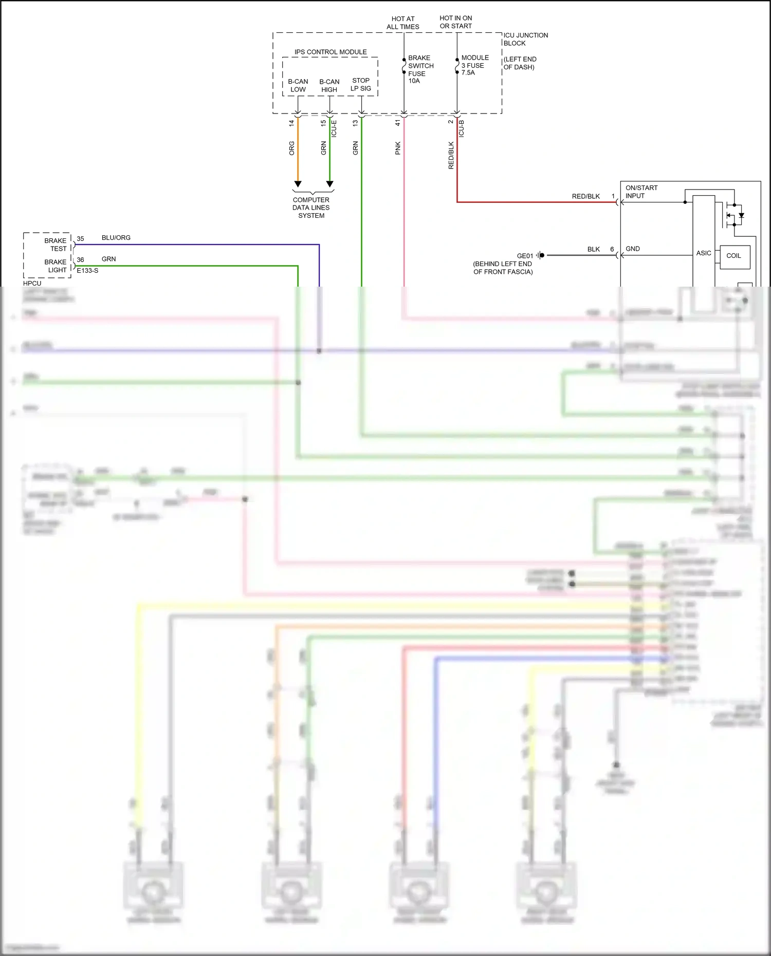 Wiring diagram computer data lines system for Hyundai Elantra VII facelift (2023-2024) (74 of 143)