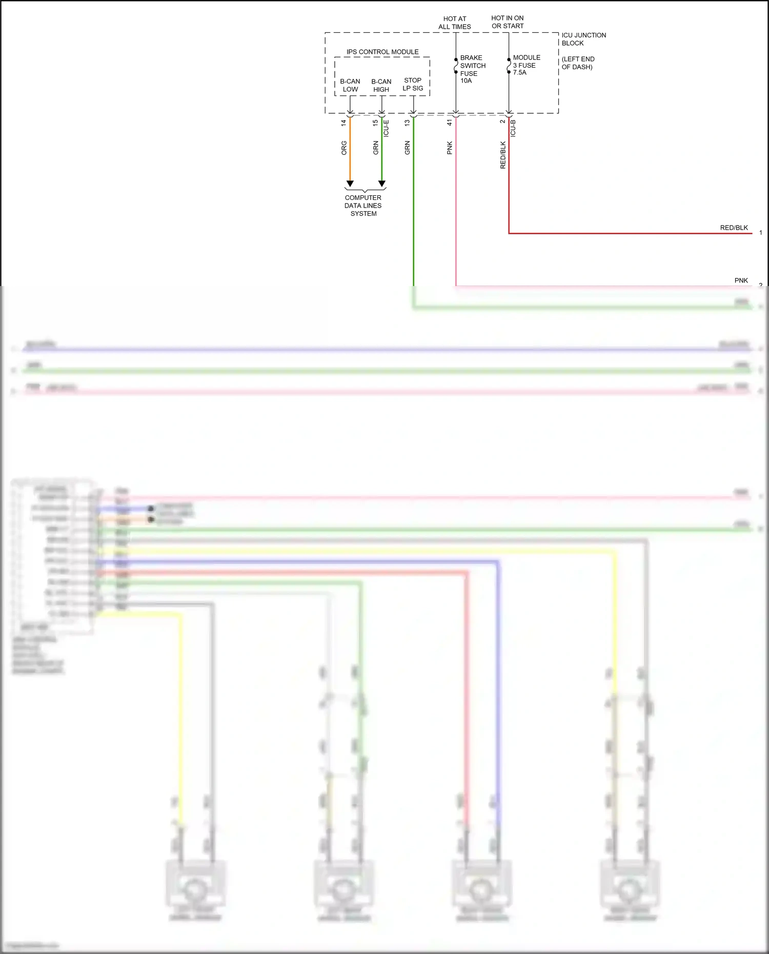 Wiring diagram computer data lines system for Hyundai Elantra VII facelift (2023-2024) (64 of 143)
