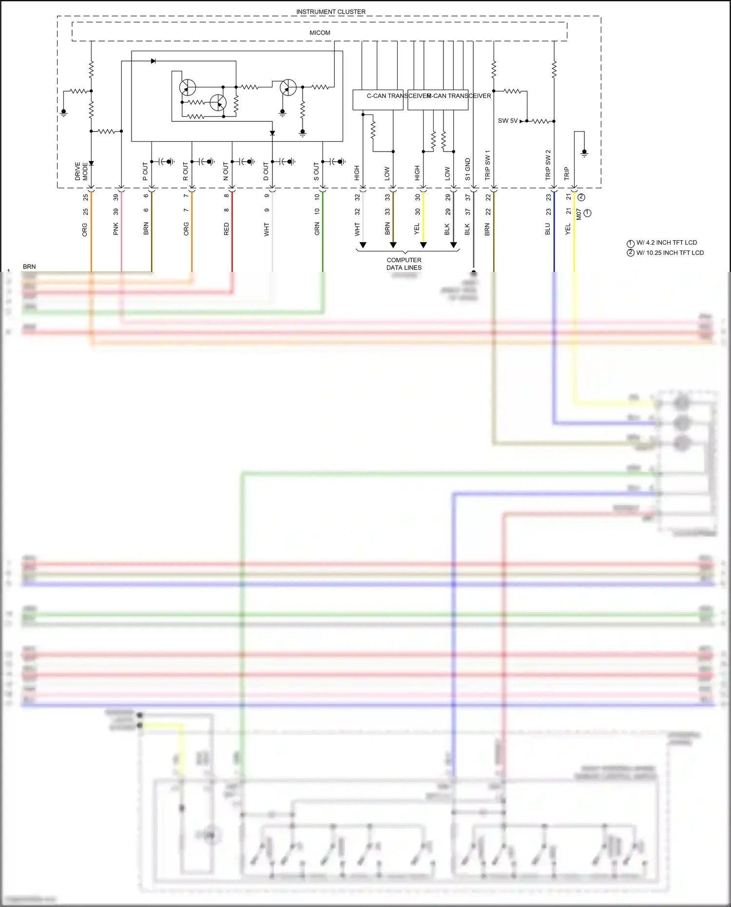 Wiring diagram computer data lines system for Hyundai Elantra VII facelift (2023-2024) (132 of 143)