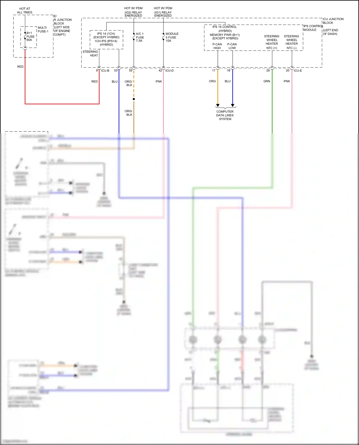 Wiring diagram computer data lines system for Hyundai Elantra VII facelift (2023-2024) (76 of 143)