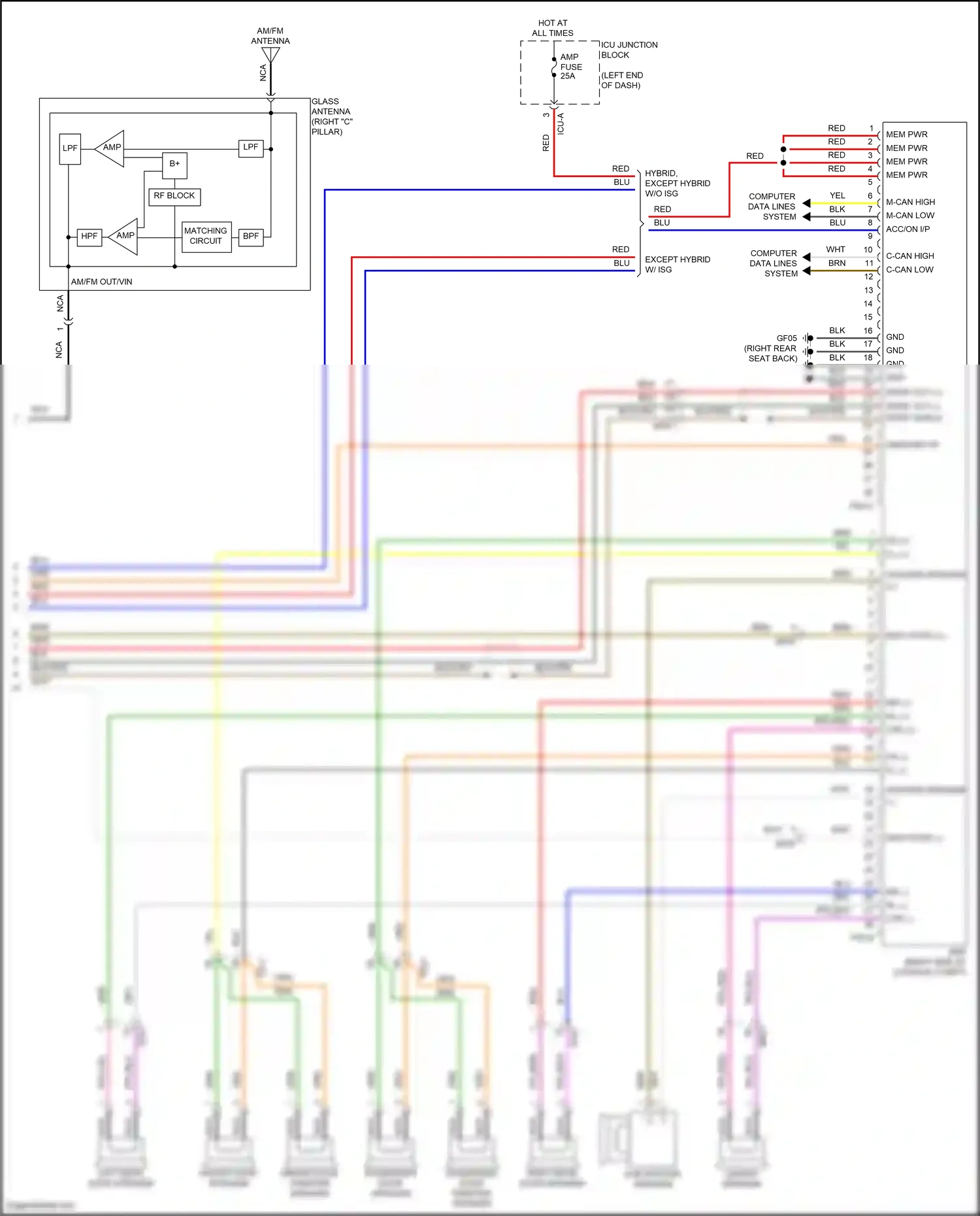 Wiring diagram computer data lines system for Hyundai Elantra VII facelift (2023-2024) (38 of 143)