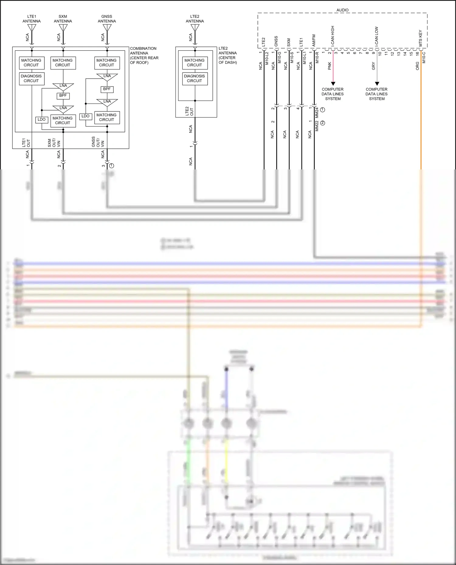 Wiring diagram computer data lines system for Hyundai Elantra VII facelift (2023-2024) (97 of 143)