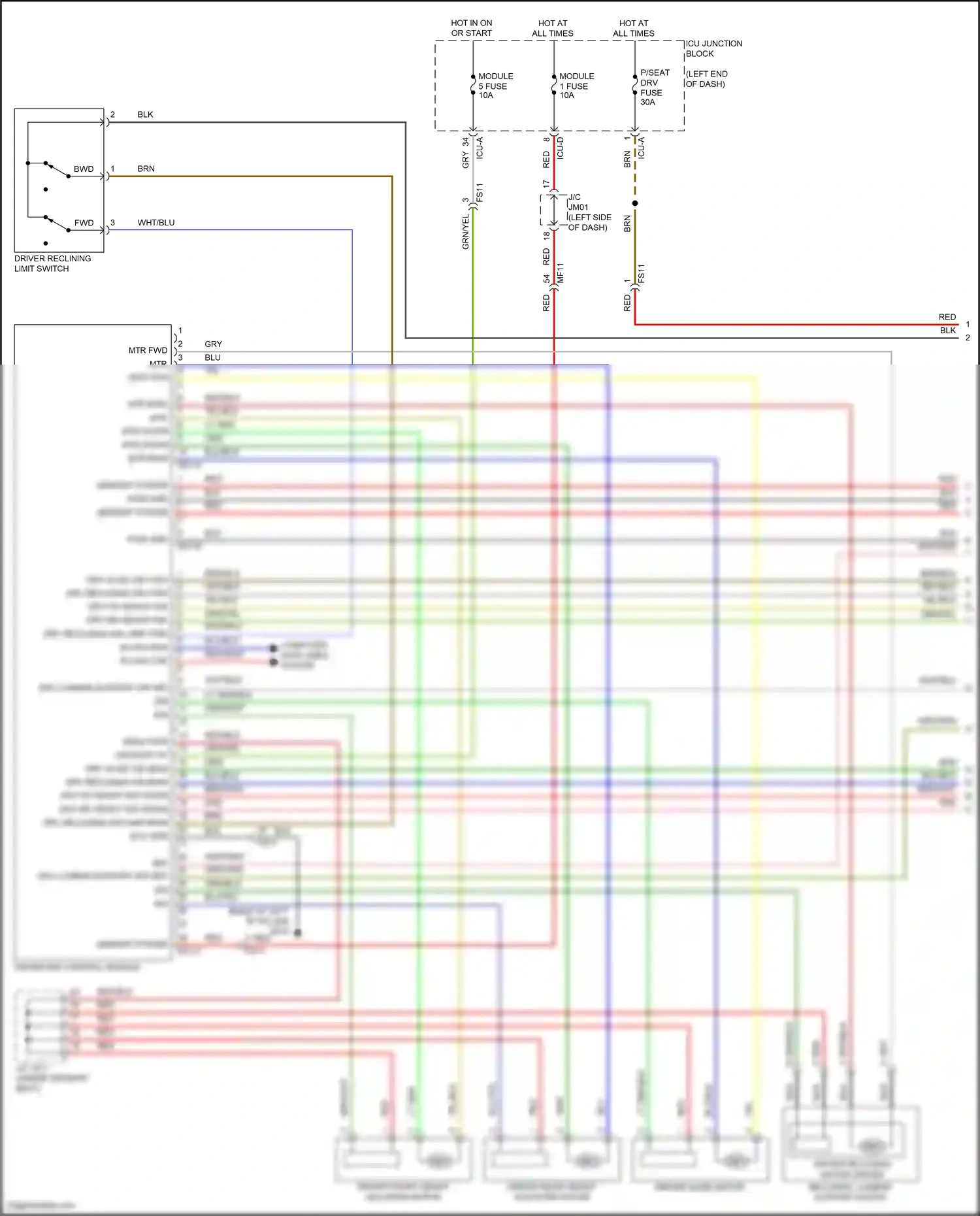 Wiring diagram driver ims control module for Hyundai Elantra VII facelift (2023-2024) (3 of 6)