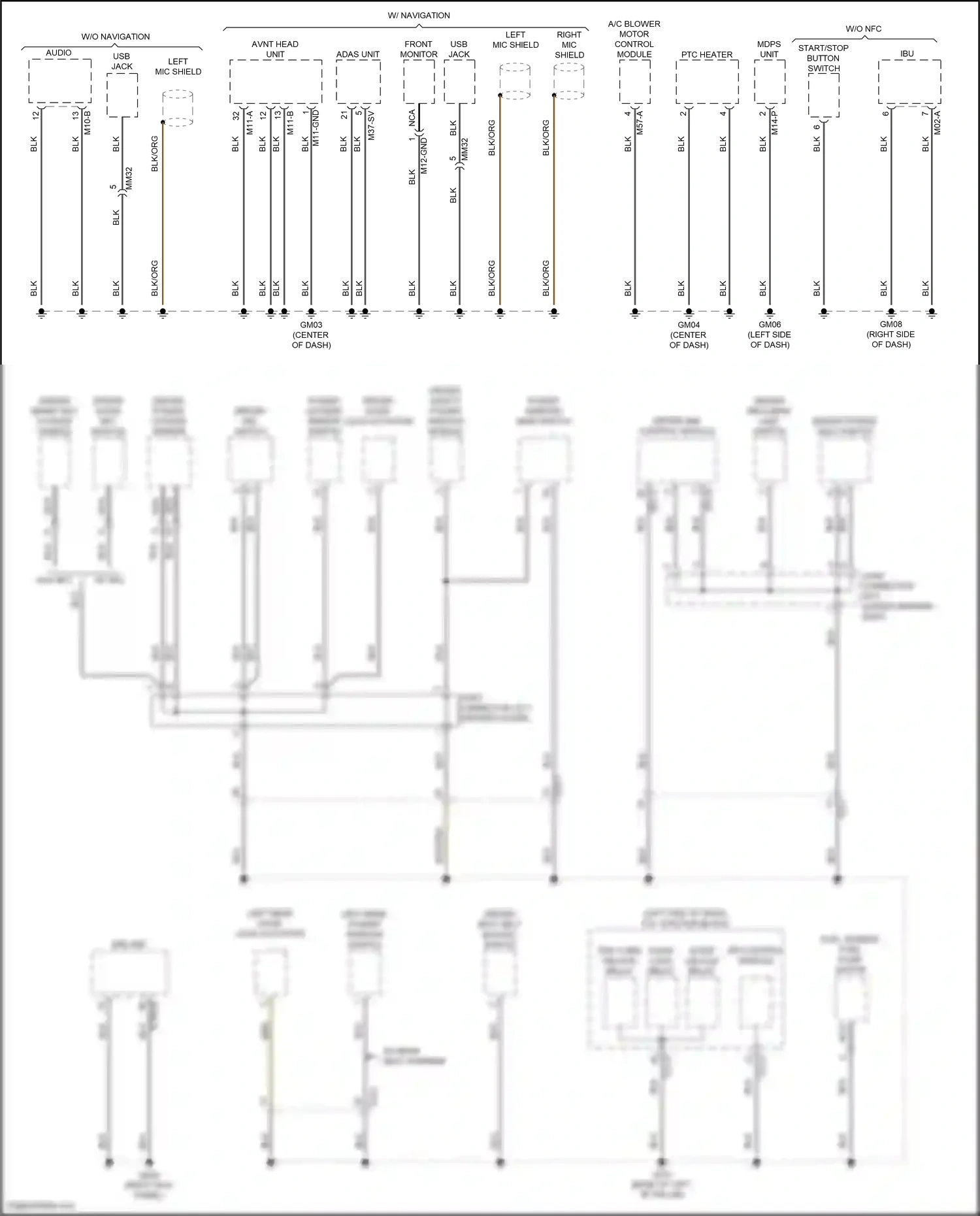 Wiring diagram driver ims control module for Hyundai Elantra VII facelift (2023-2024) (2 of 6)
