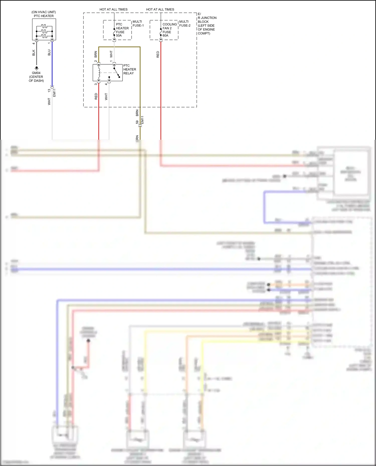 Wiring diagram engine controls system for Hyundai Elantra VII facelift (2023-2024) (1 of 6)