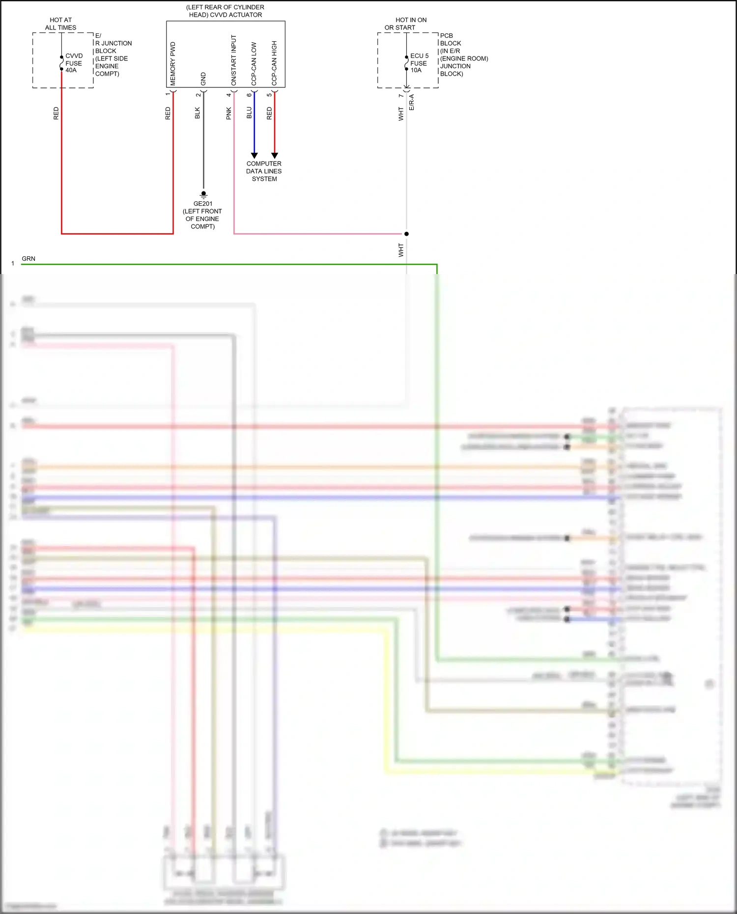 Wiring diagram engine ctrl relay ctrl for Hyundai Elantra VII facelift (2023-2024) (1 of 1)