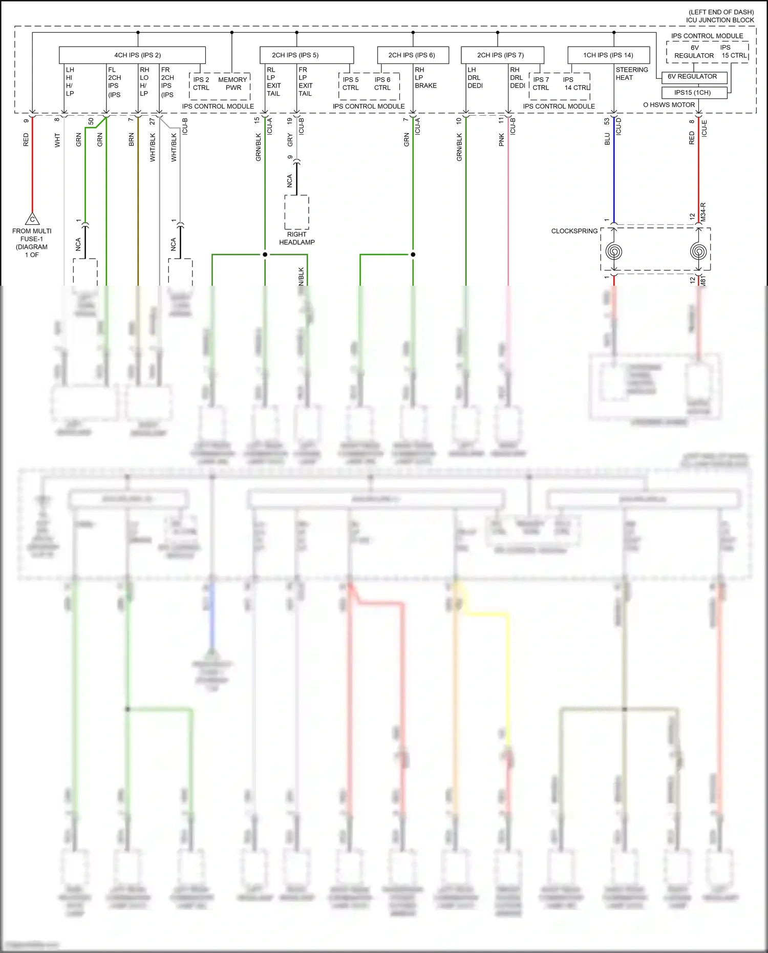 Wiring diagram fl lp exit tail for Hyundai Elantra VII facelift (2023-2024) (1 of 1)