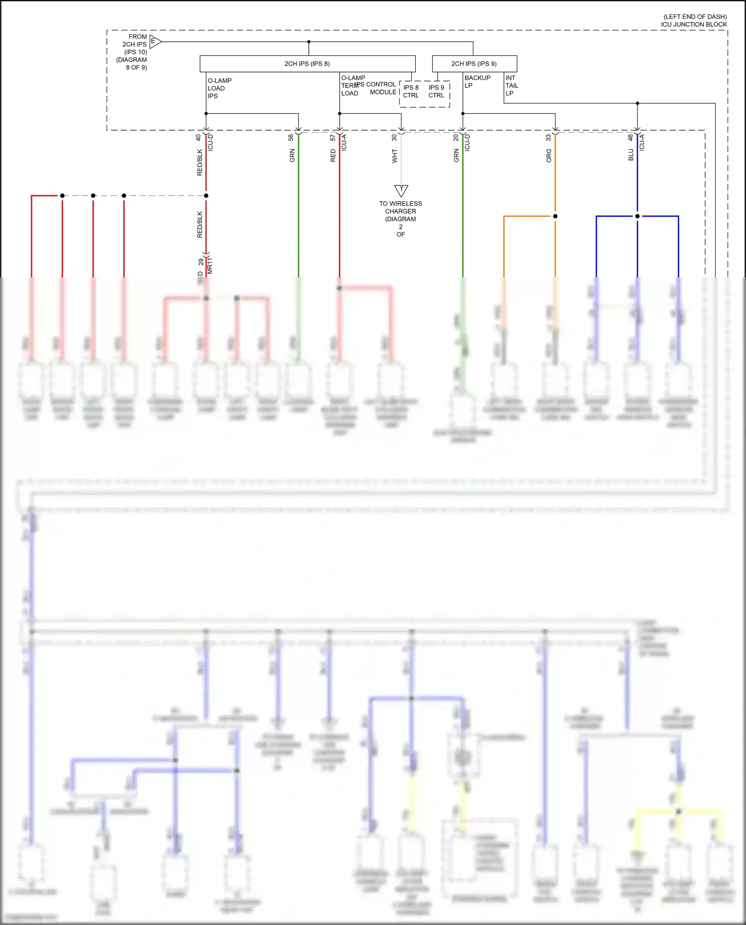 Wiring diagram front console switch for Hyundai Elantra VII facelift (2023-2024) (29 of 29)