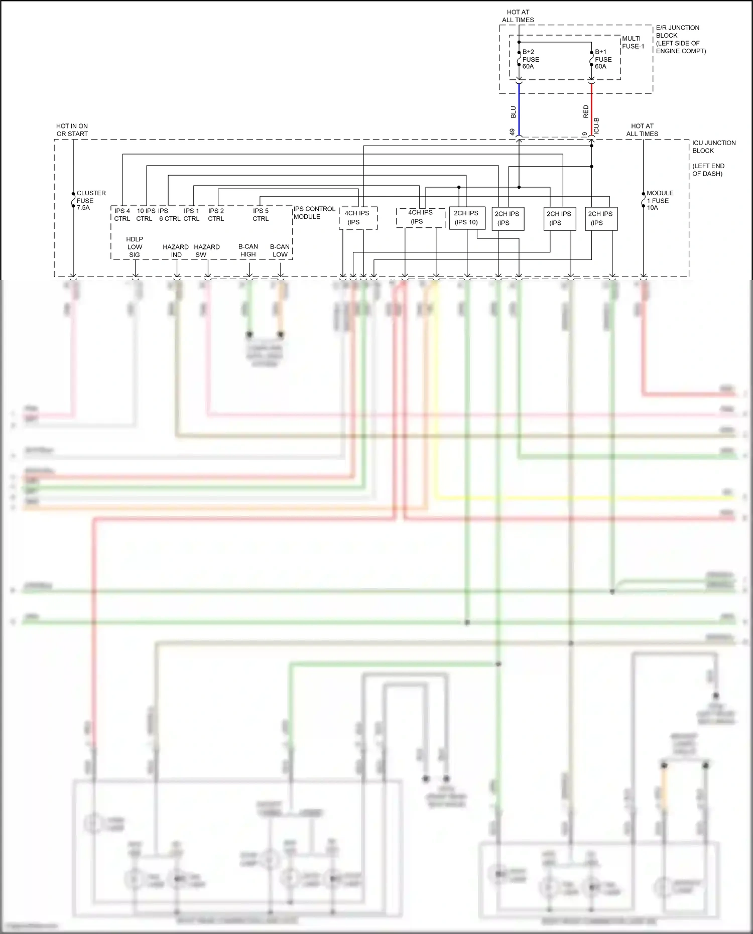 Wiring diagram ips 10 ips 6 ctrl ctrl ctrl for Hyundai Elantra VII facelift (2023-2024) (1 of 1)
