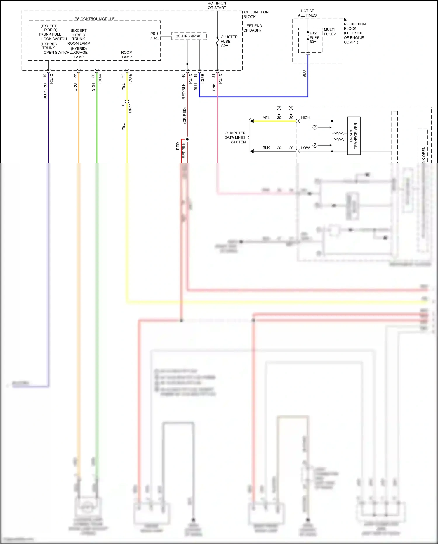 Wiring diagram ips control module for Hyundai Elantra VII facelift (2023-2024) (2 of 73)