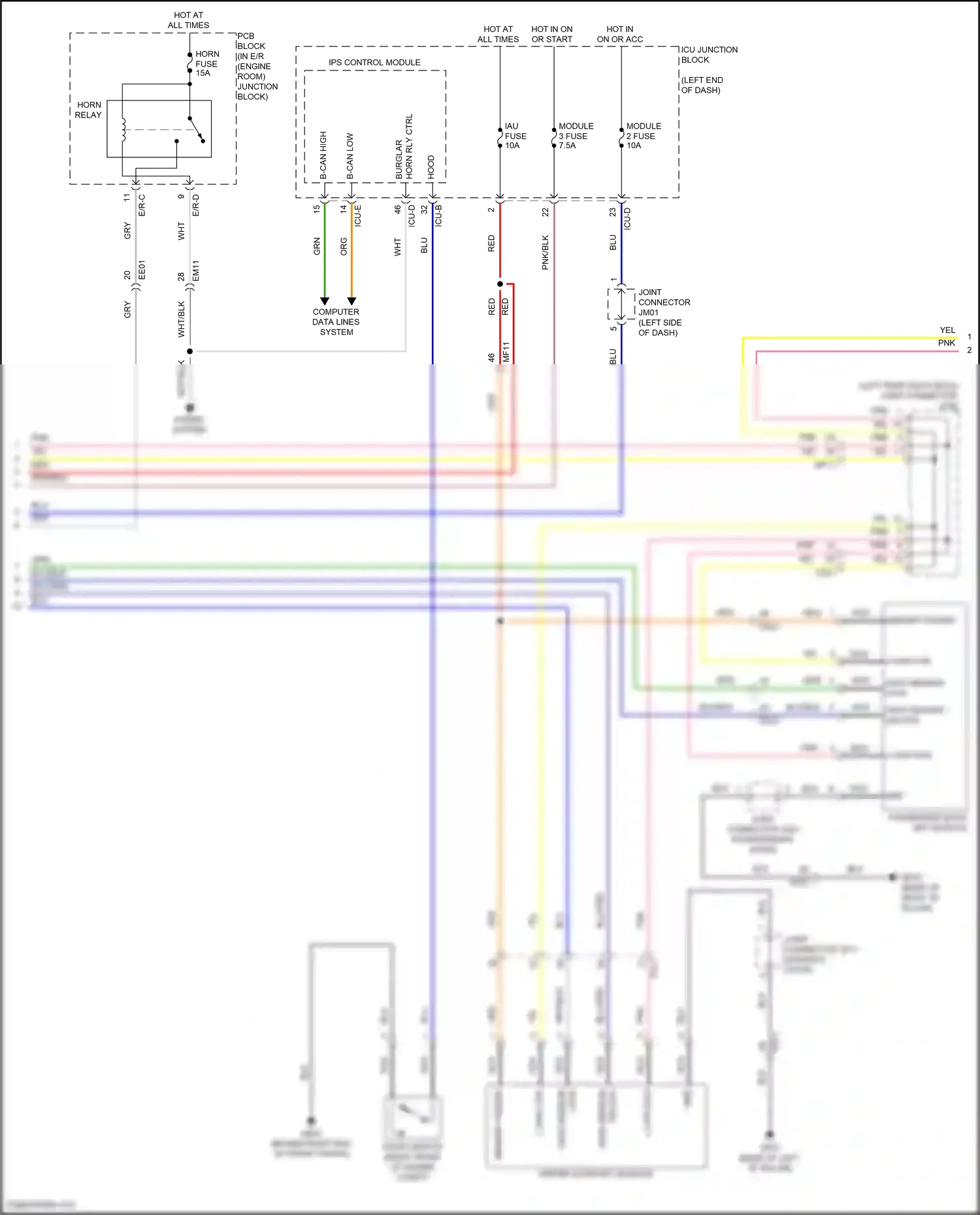 Wiring diagram ips control module for Hyundai Elantra VII facelift (2023-2024) (11 of 73)