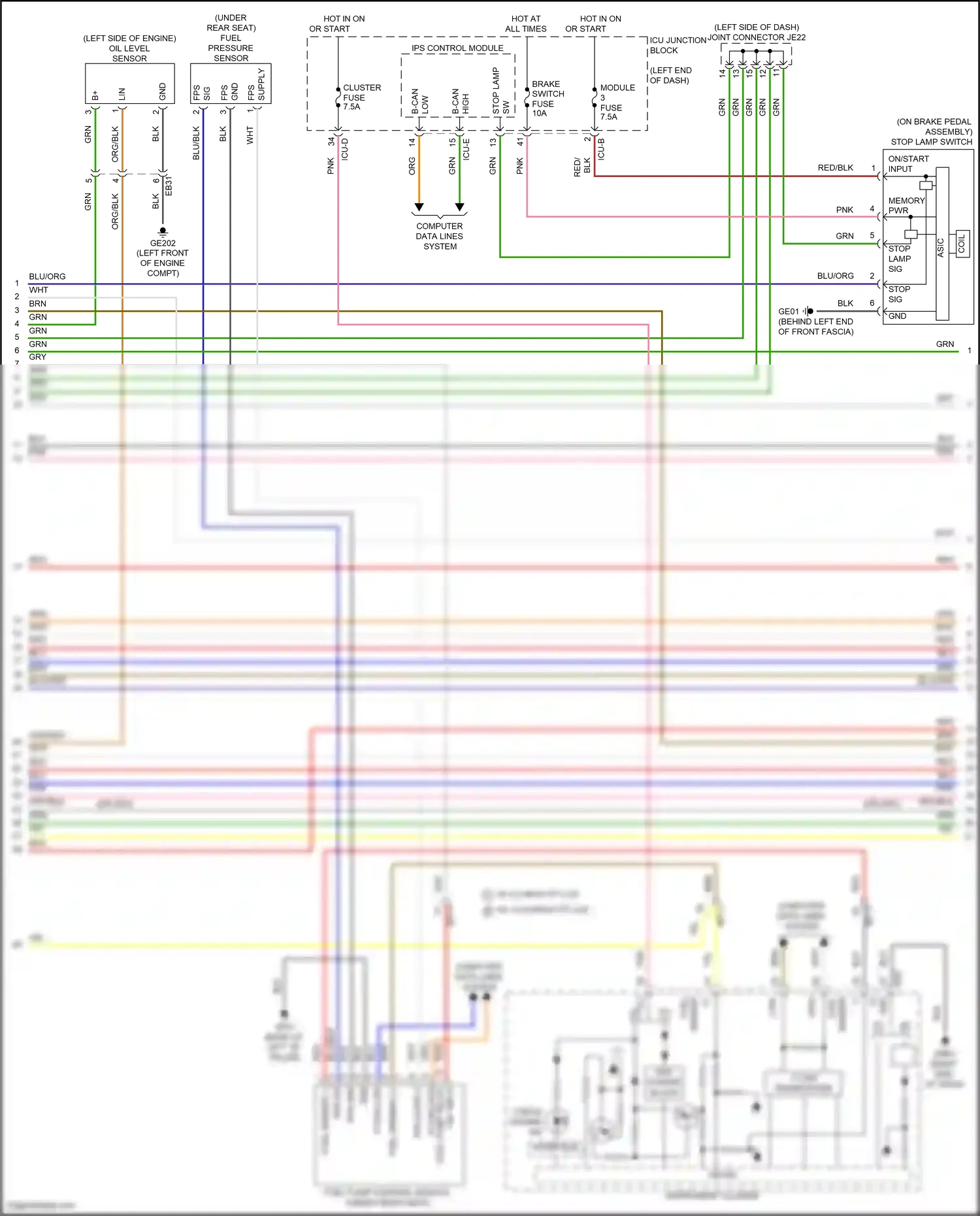 Wiring diagram ips control module for Hyundai Elantra VII facelift (2023-2024) (70 of 73)