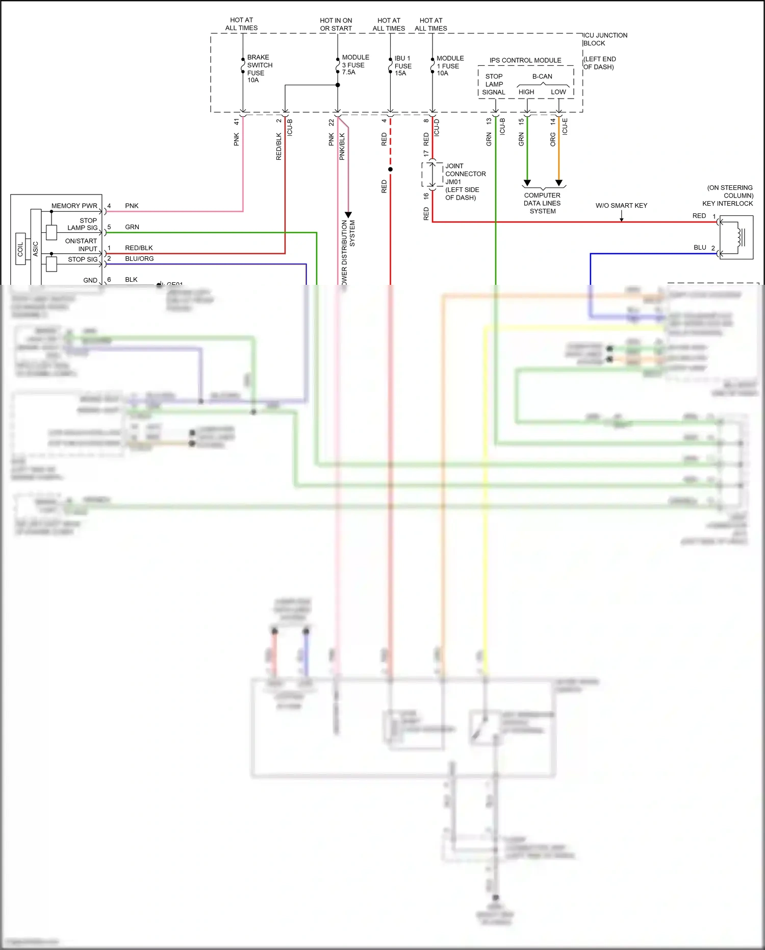 Wiring diagram ips control module for Hyundai Elantra VII facelift (2023-2024) (10 of 73)
