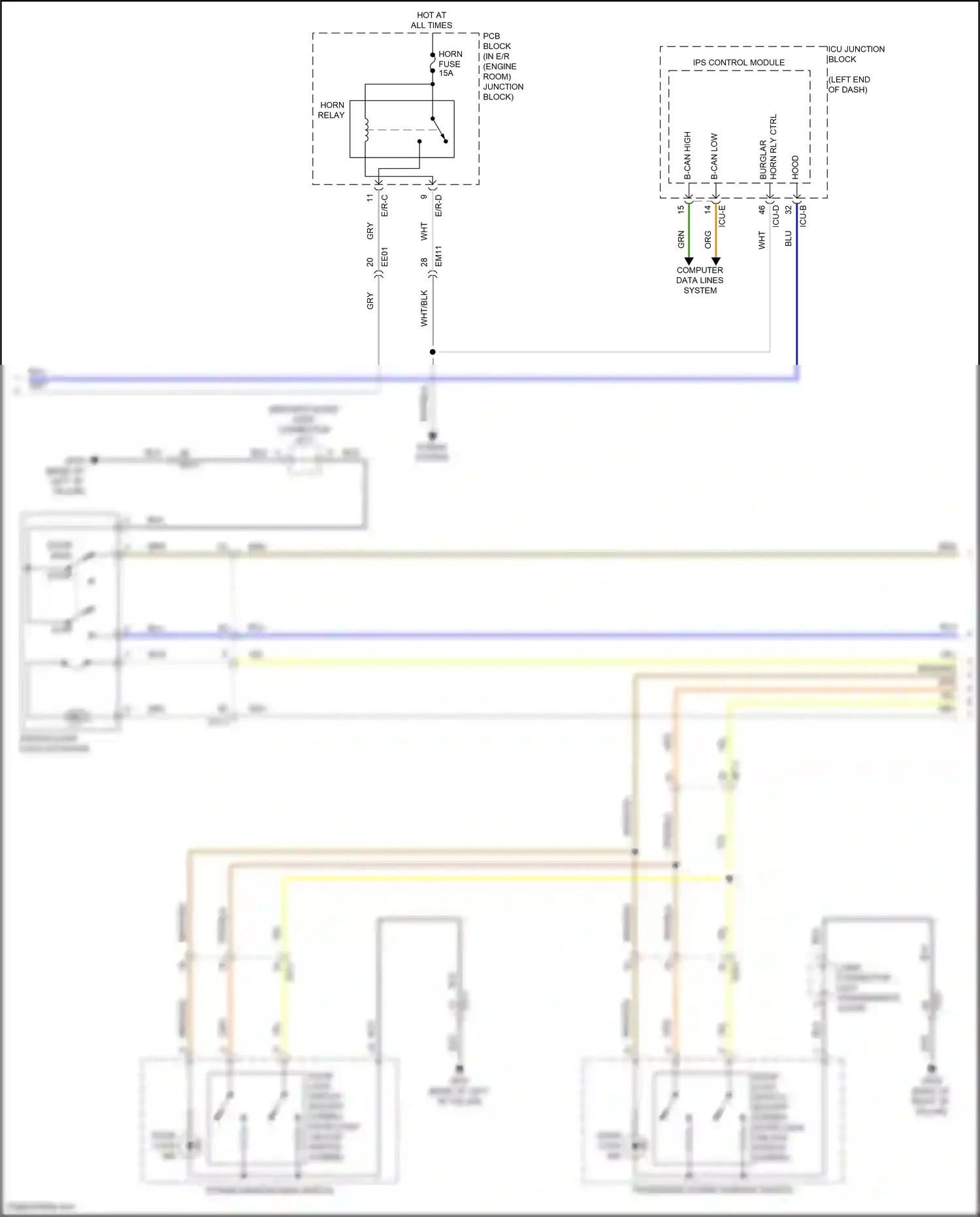 Wiring diagram ips control module for Hyundai Elantra VII facelift (2023-2024) (13 of 73)