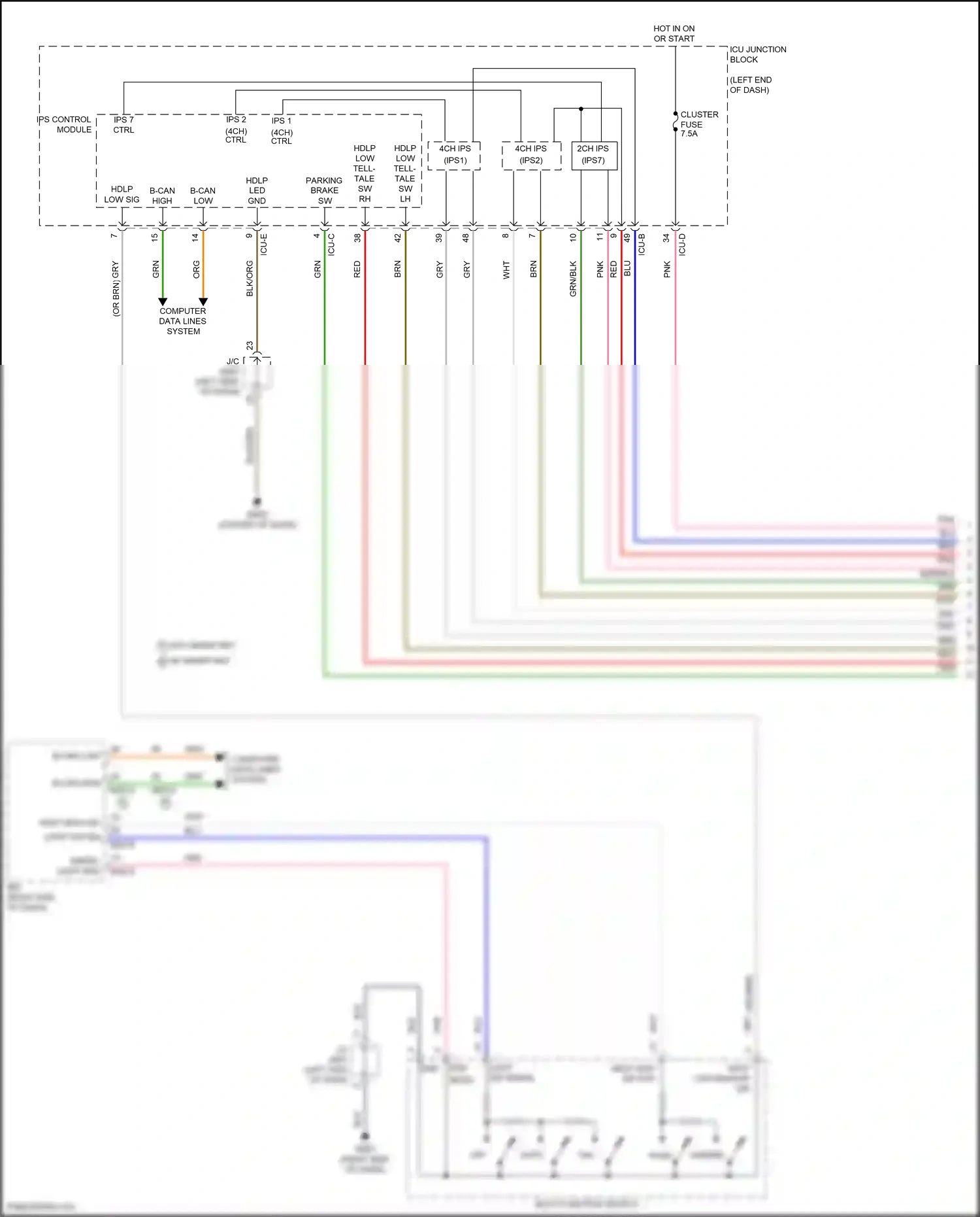 Wiring diagram ips control module for Hyundai Elantra VII facelift (2023-2024) (26 of 73)