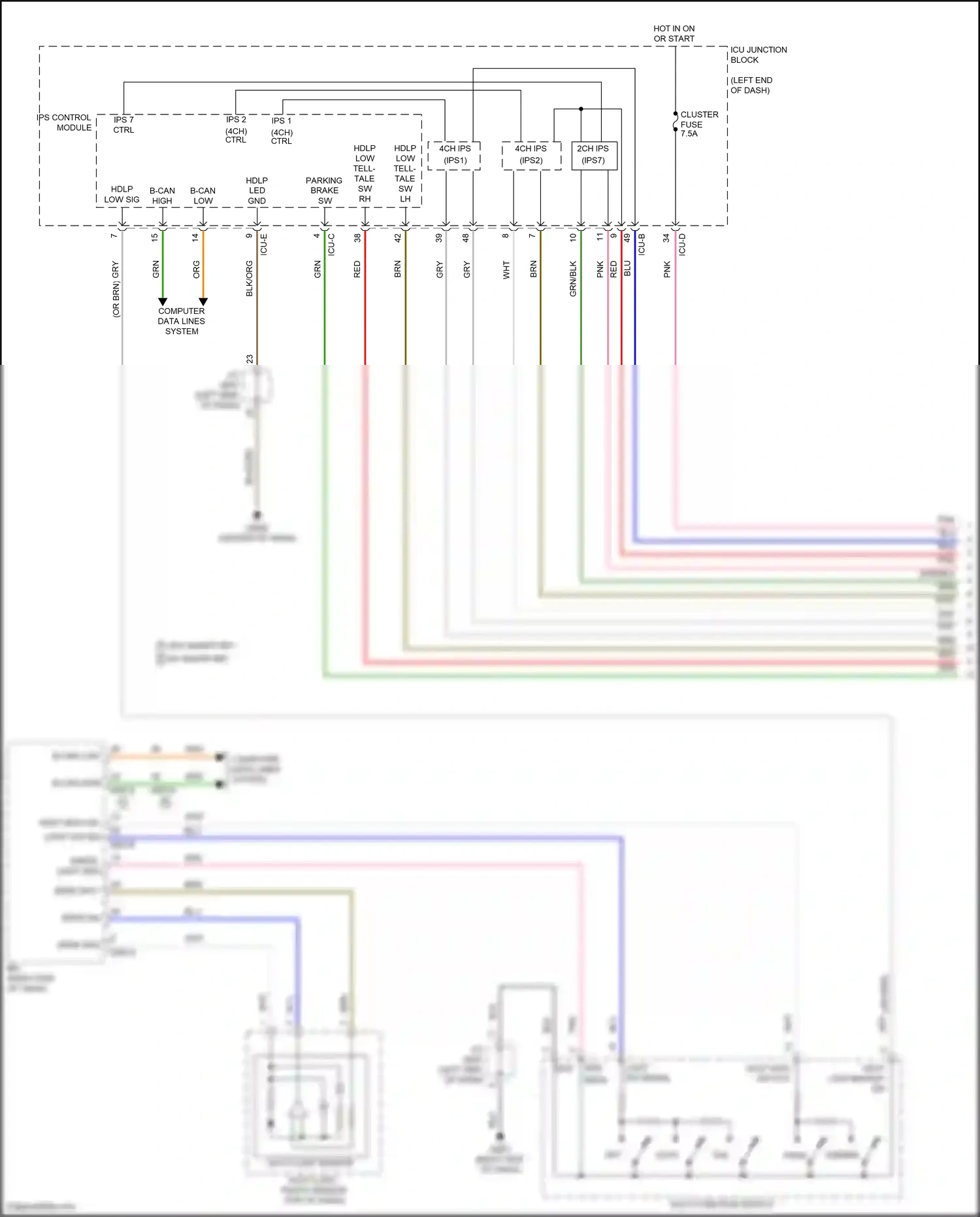 Wiring diagram ips control module for Hyundai Elantra VII facelift (2023-2024) (21 of 73)