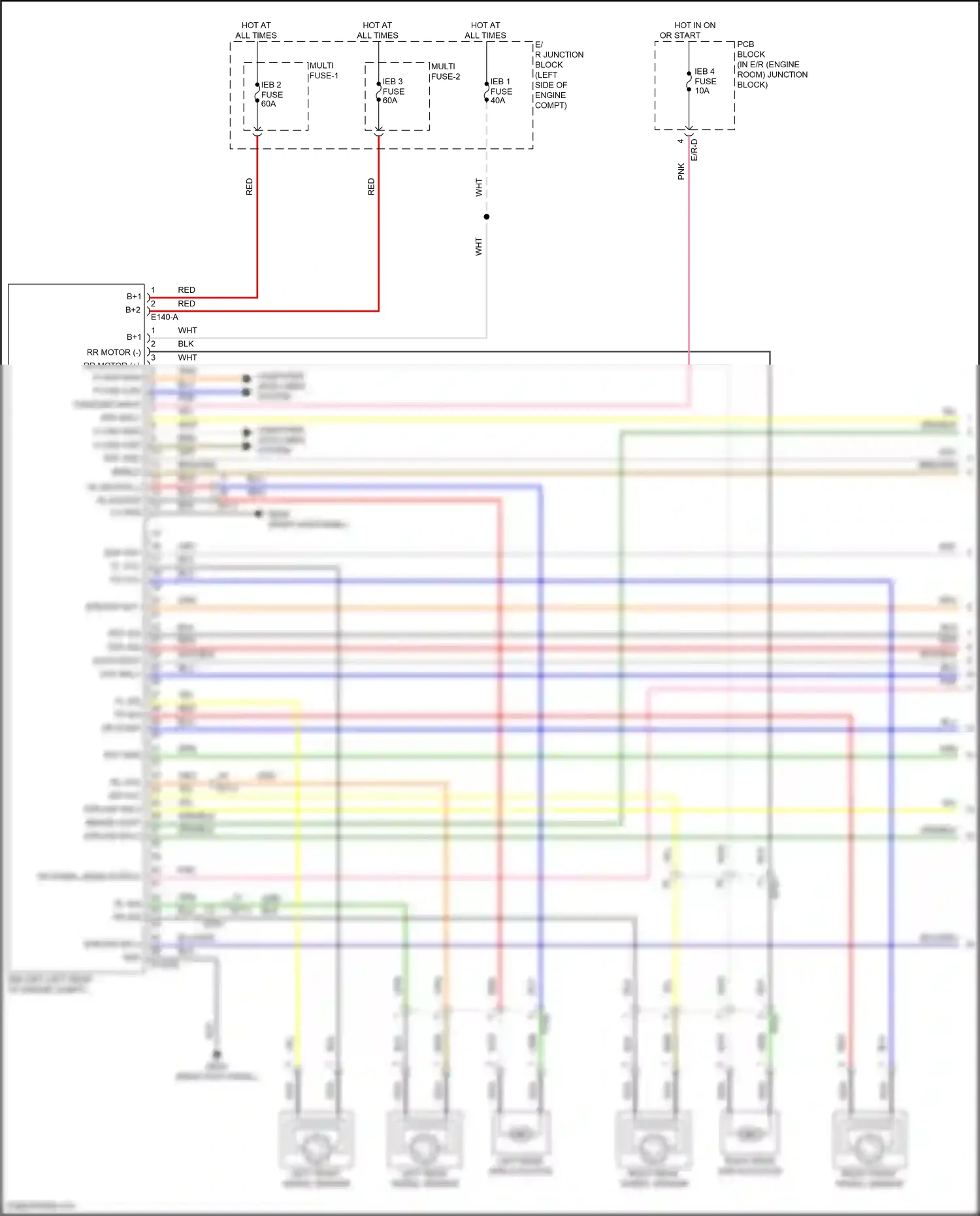 Wiring diagram left front wheel sensor for Hyundai Elantra VII facelift (2023-2024) (4 of 7)