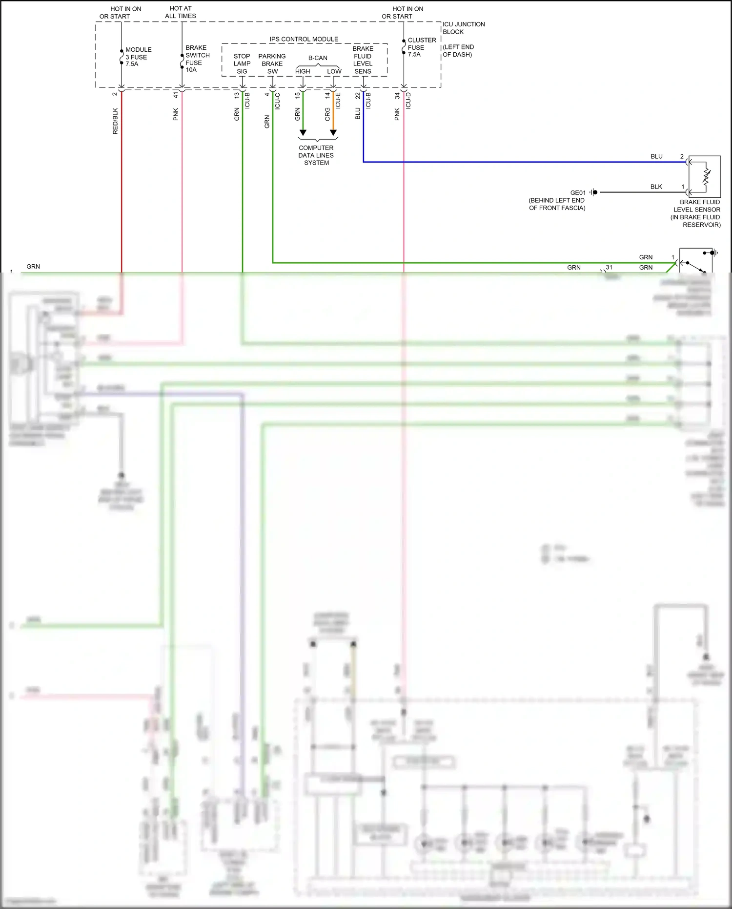 Wiring diagram on/start input for Hyundai Elantra VII facelift (2023-2024) (23 of 40)