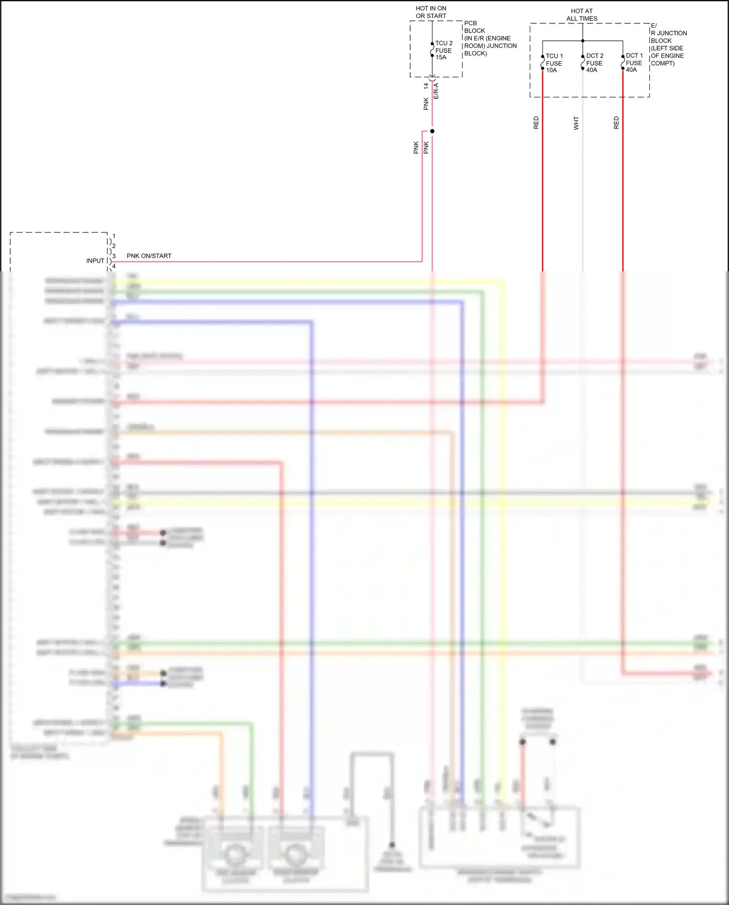 Wiring diagram transaxle range n for Hyundai Elantra VII facelift (2023-2024) (1 of 1)