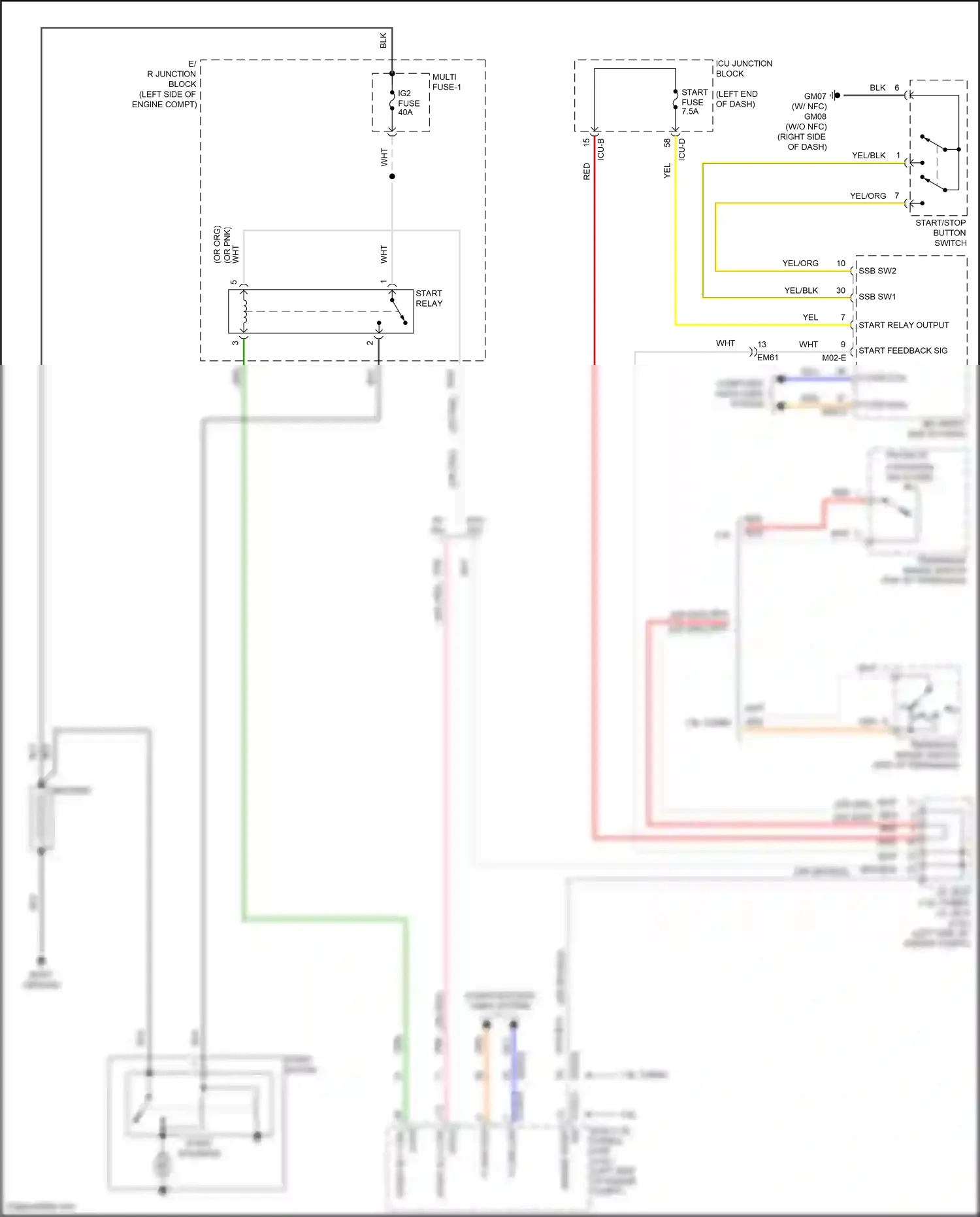Wiring diagram transaxle range switch for Hyundai Elantra VII facelift (2023-2024) (5 of 6)