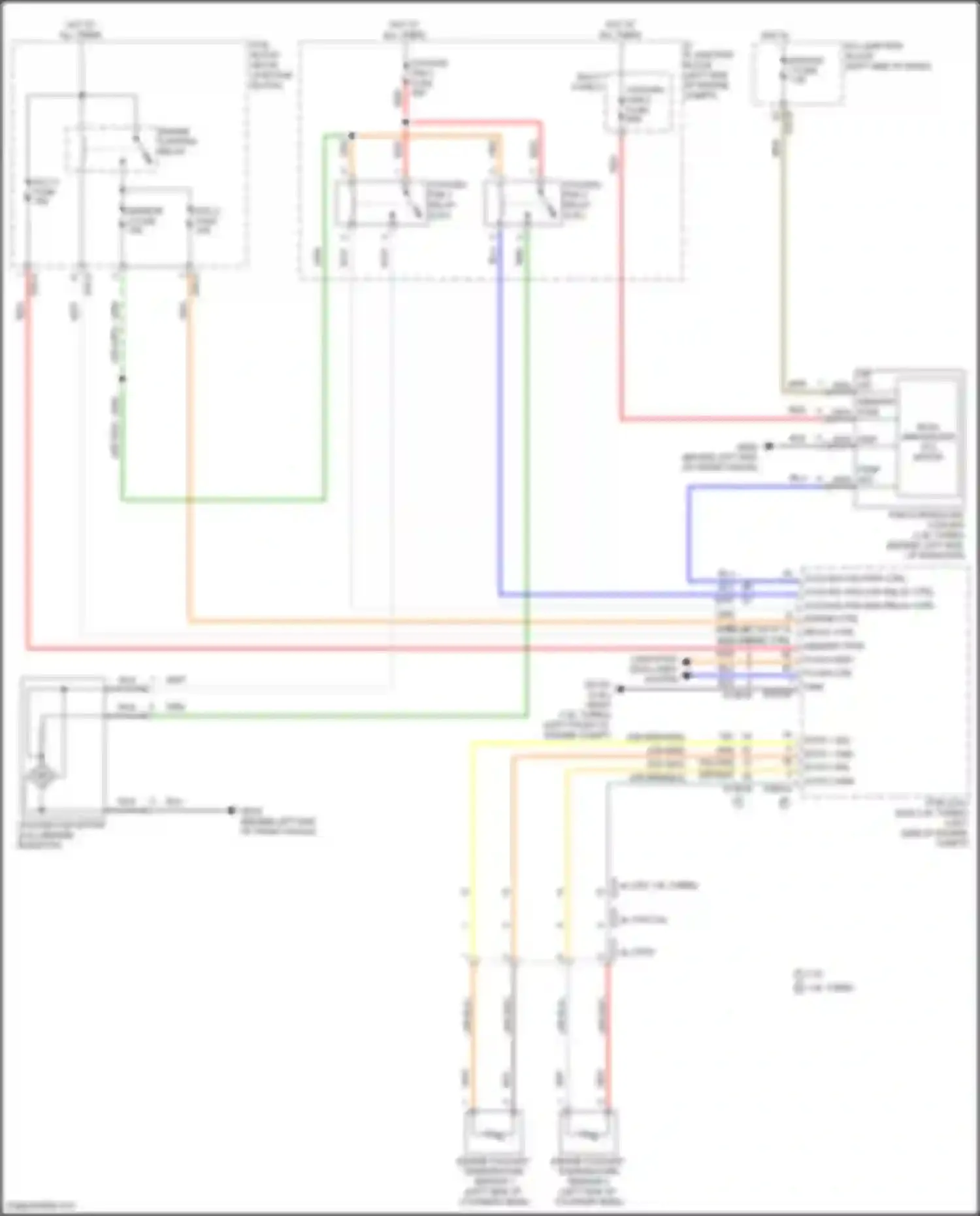 Elantra Hyundai VII (2020-2024): Cooling fan circuit, except hybrid