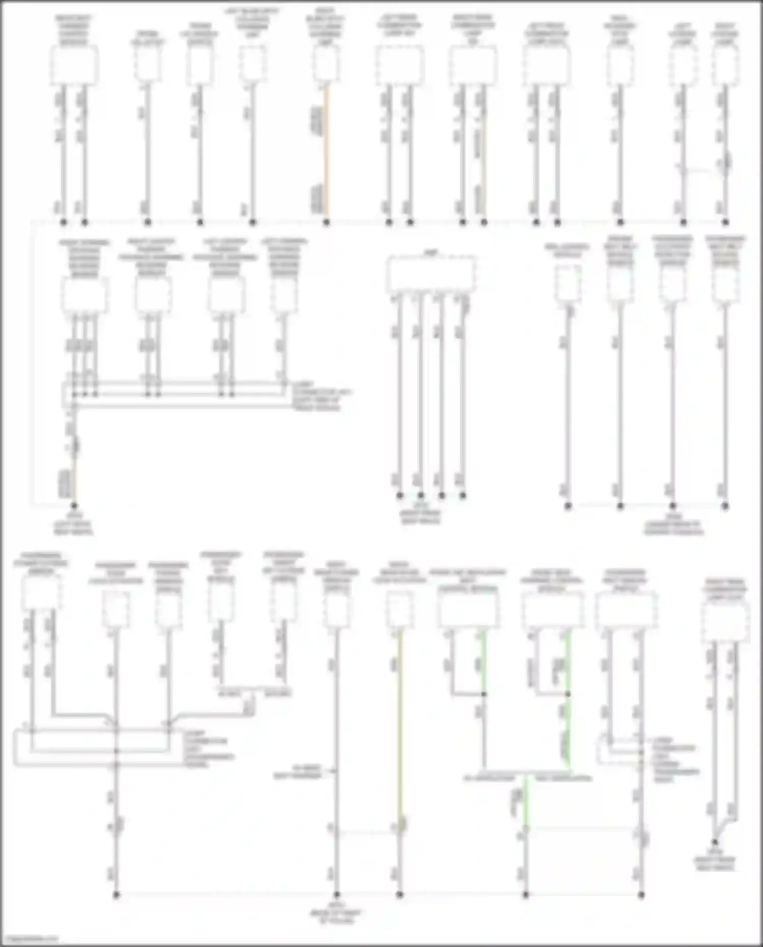 Elantra Hyundai VII (2020-2024): Ground distribution circuit, except hybrid cn7a (3 of 4)