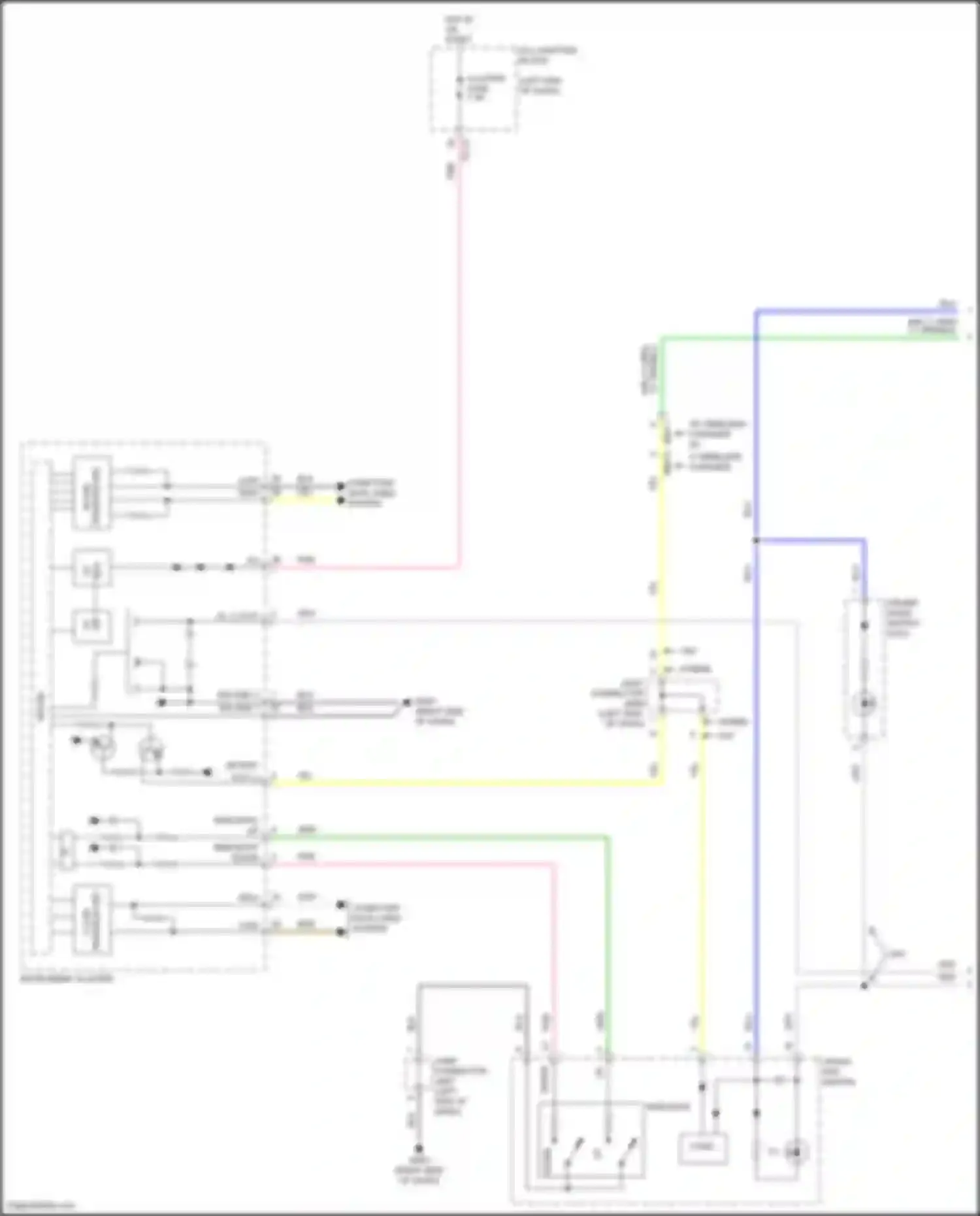 Elantra Hyundai VII (2020-2024): Instrument illumination circuit, except cn7a (1 of 3)
