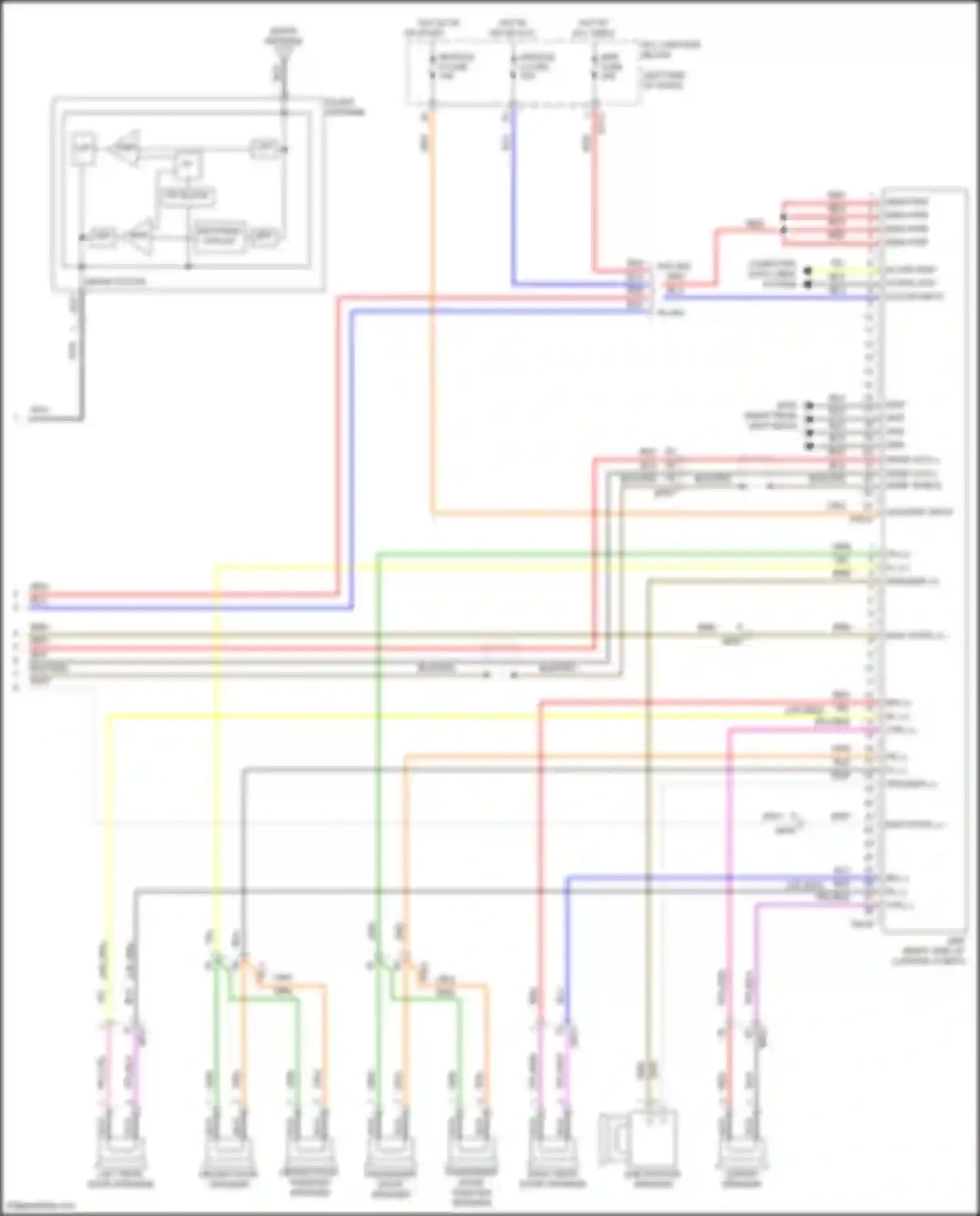 Elantra Hyundai VII (2020-2024): Navigation circuit, w/ amplifier (4 of 4)