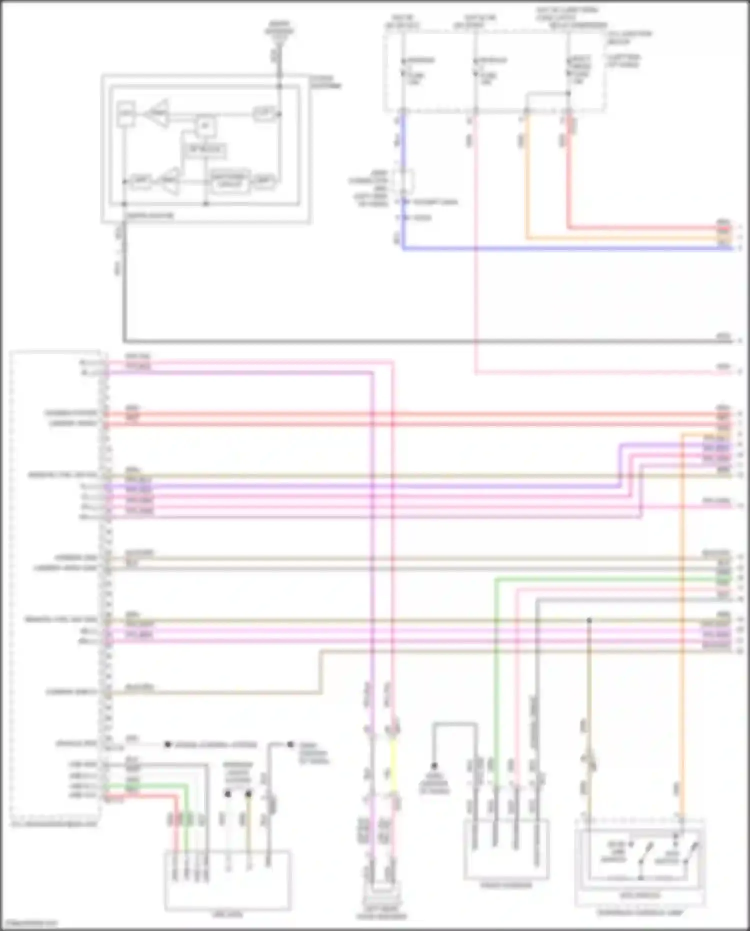 Elantra Hyundai VII (2020-2024): Navigation circuit, w/o amplifier (1 of 3)