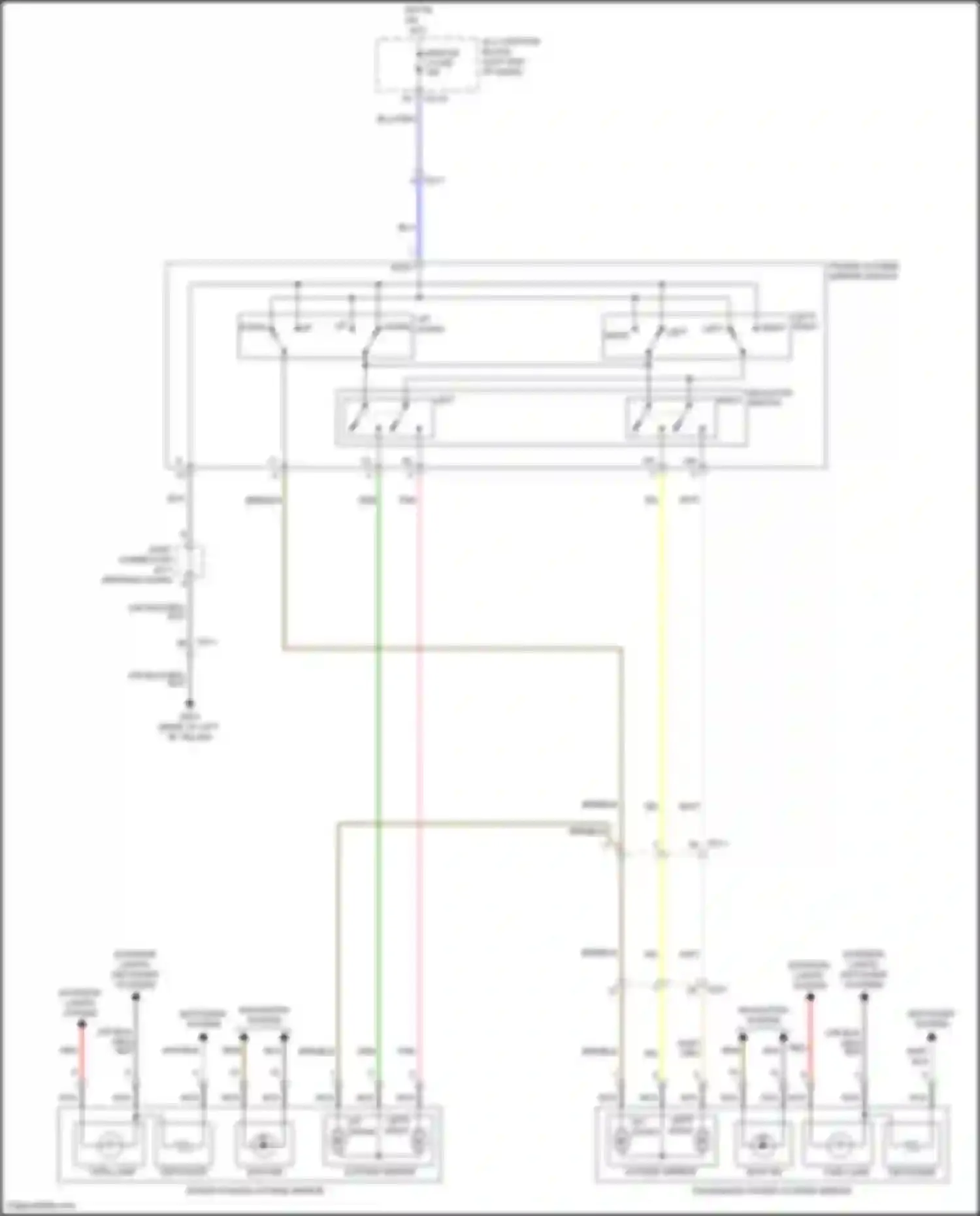 Elantra Hyundai VII (2020-2024): Power mirrors circuit