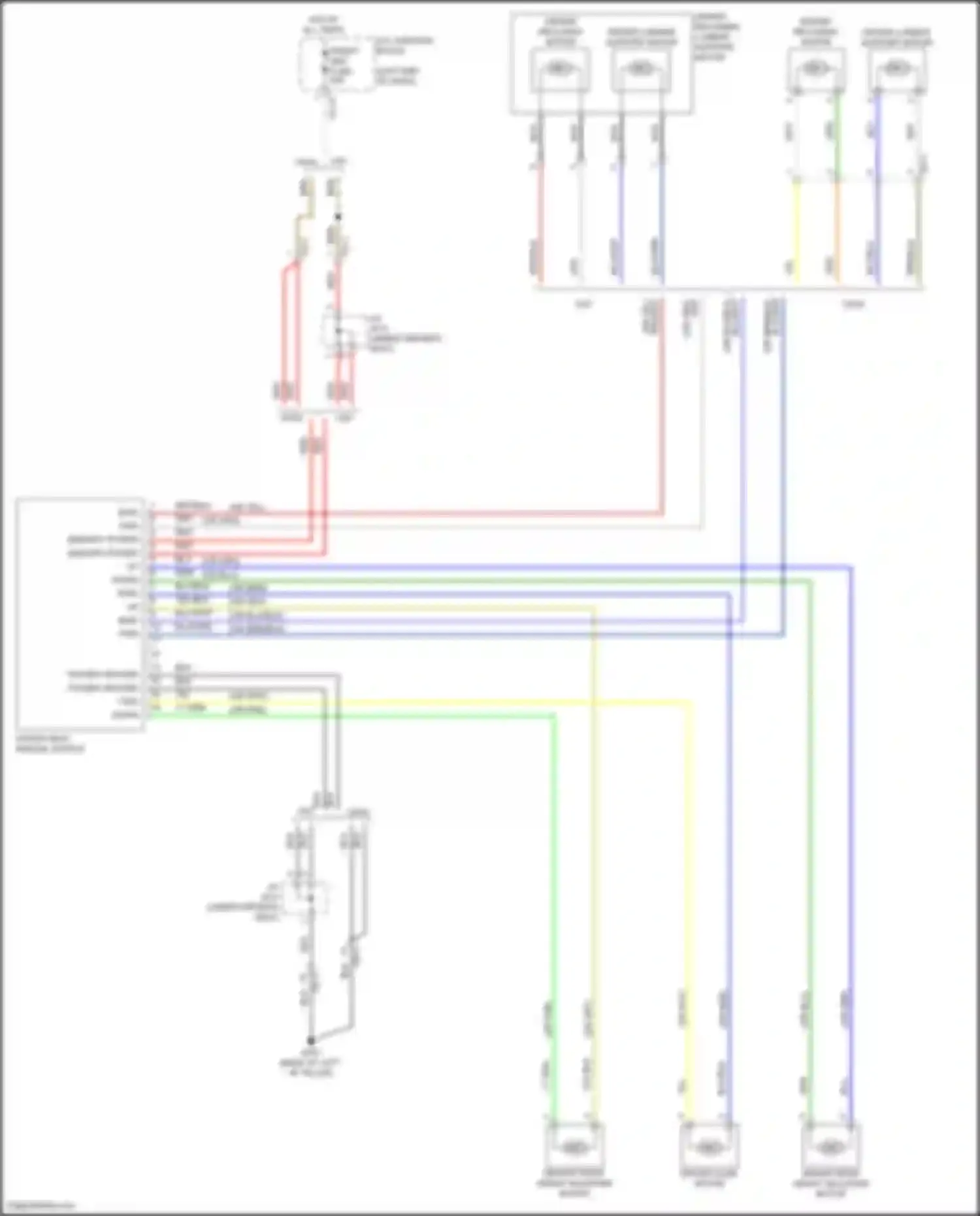 Elantra Hyundai VII (2020-2024): Driver power seat circuit