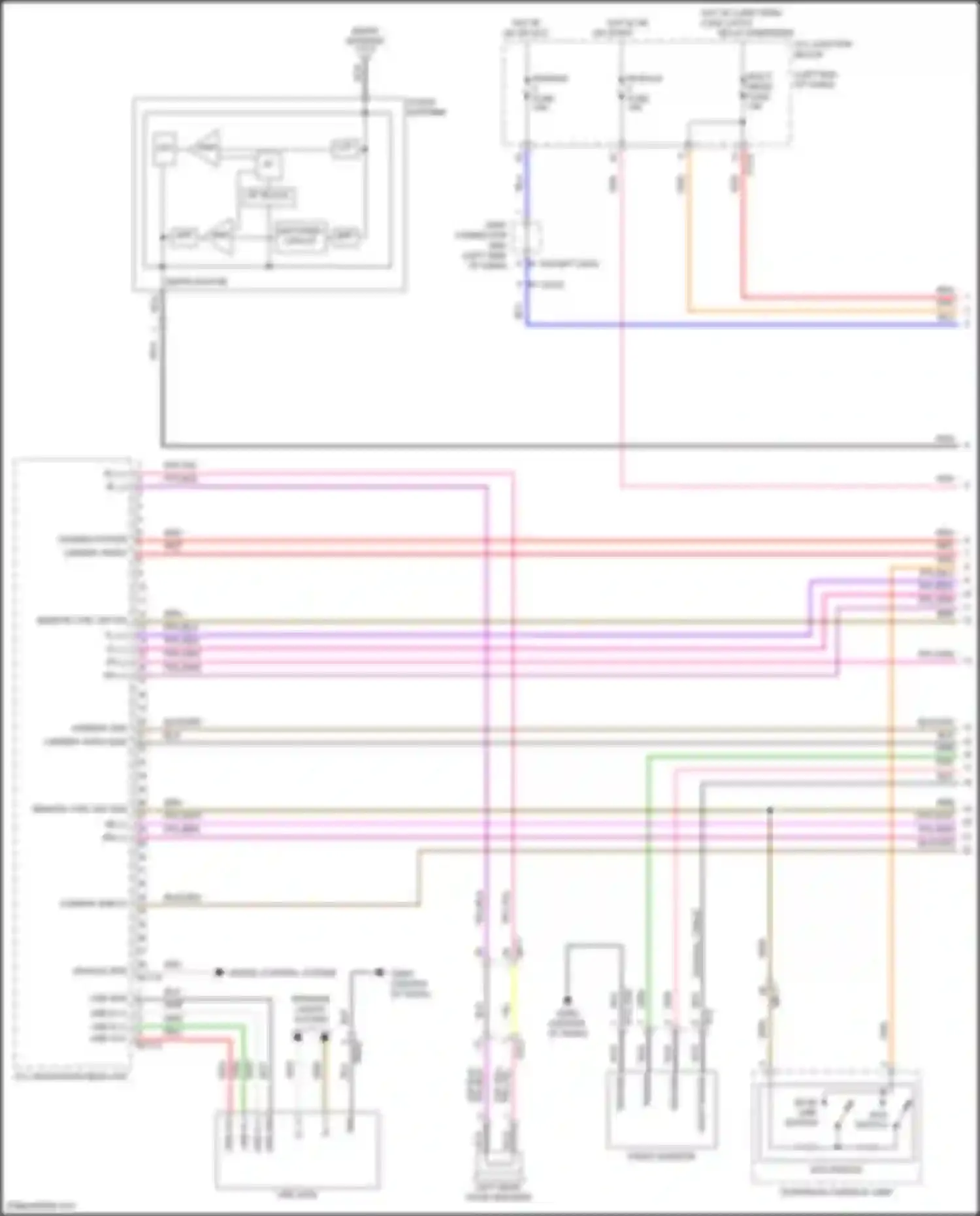 Elantra Hyundai VII (2020-2024): Radio circuit, w/ navigation w/o amplifier (1 of 3)