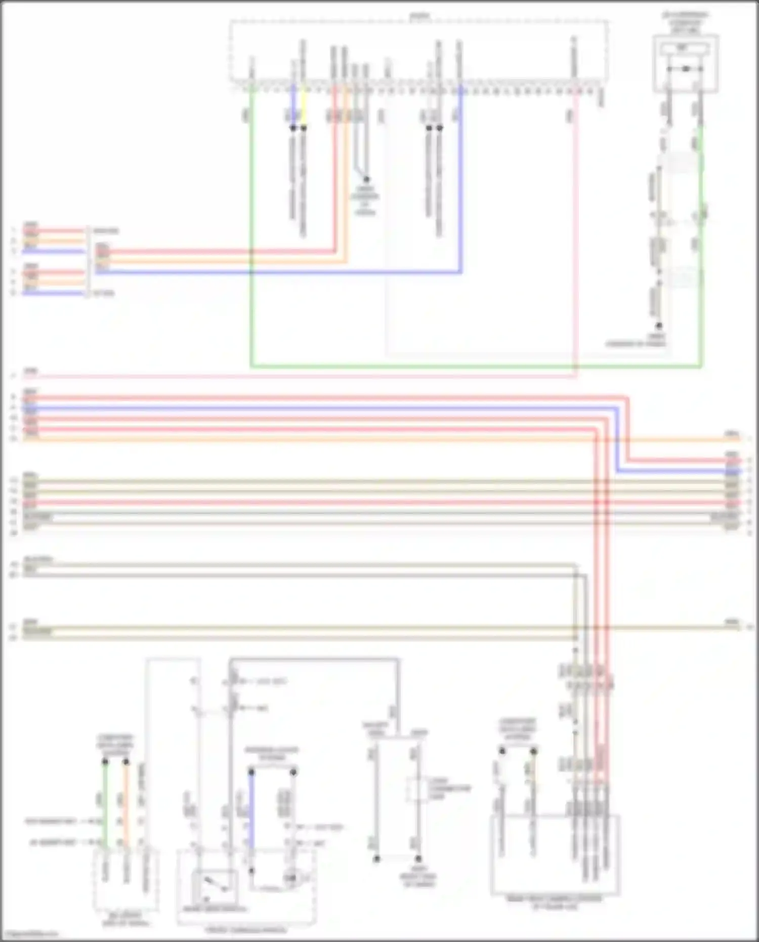Elantra Hyundai VII (2020-2024): Radio circuit, w/o navigation w/ amplifier (2 of 4)