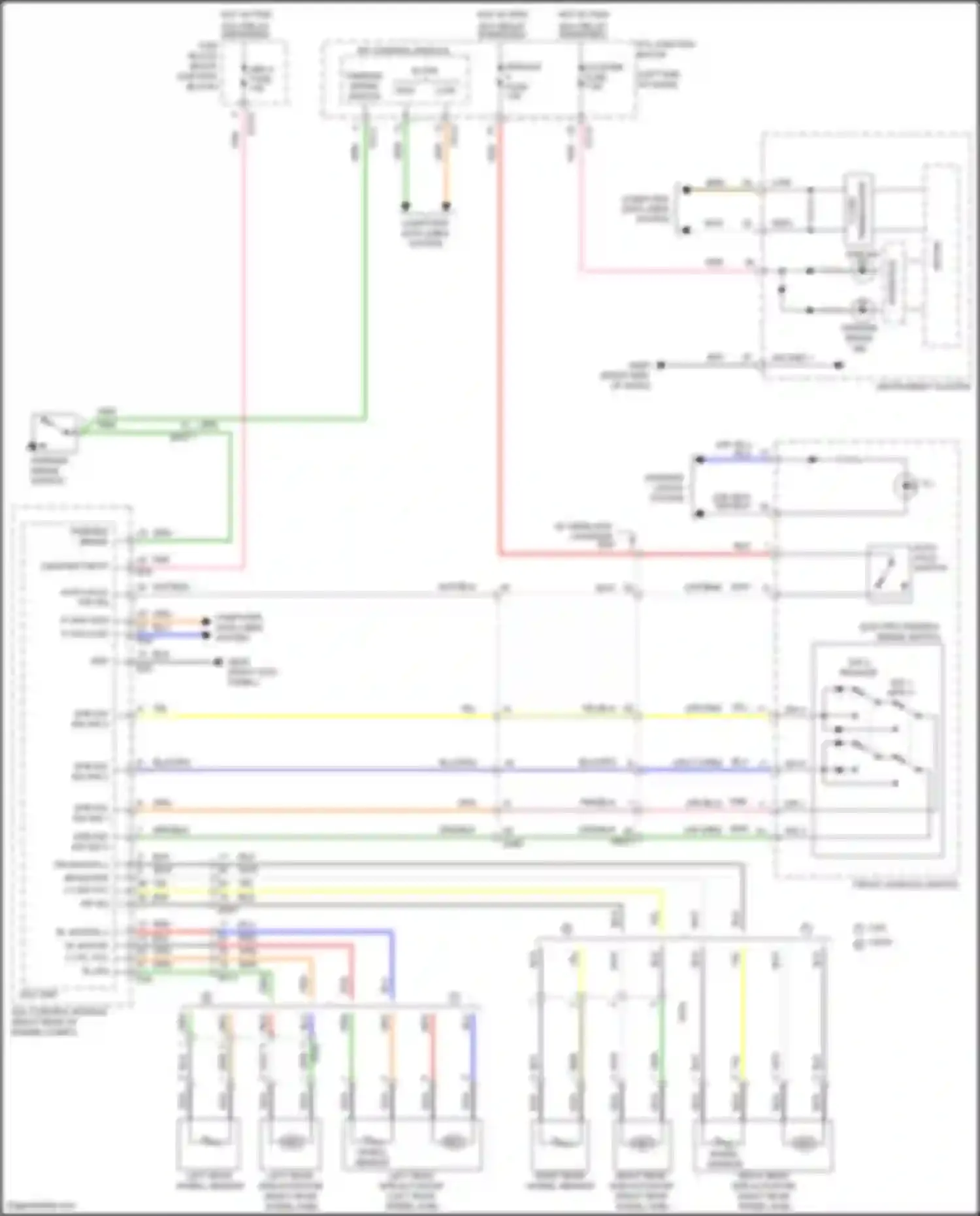 Elantra Hyundai VII (2020-2024): Electric parking brake circuit, except hybrid