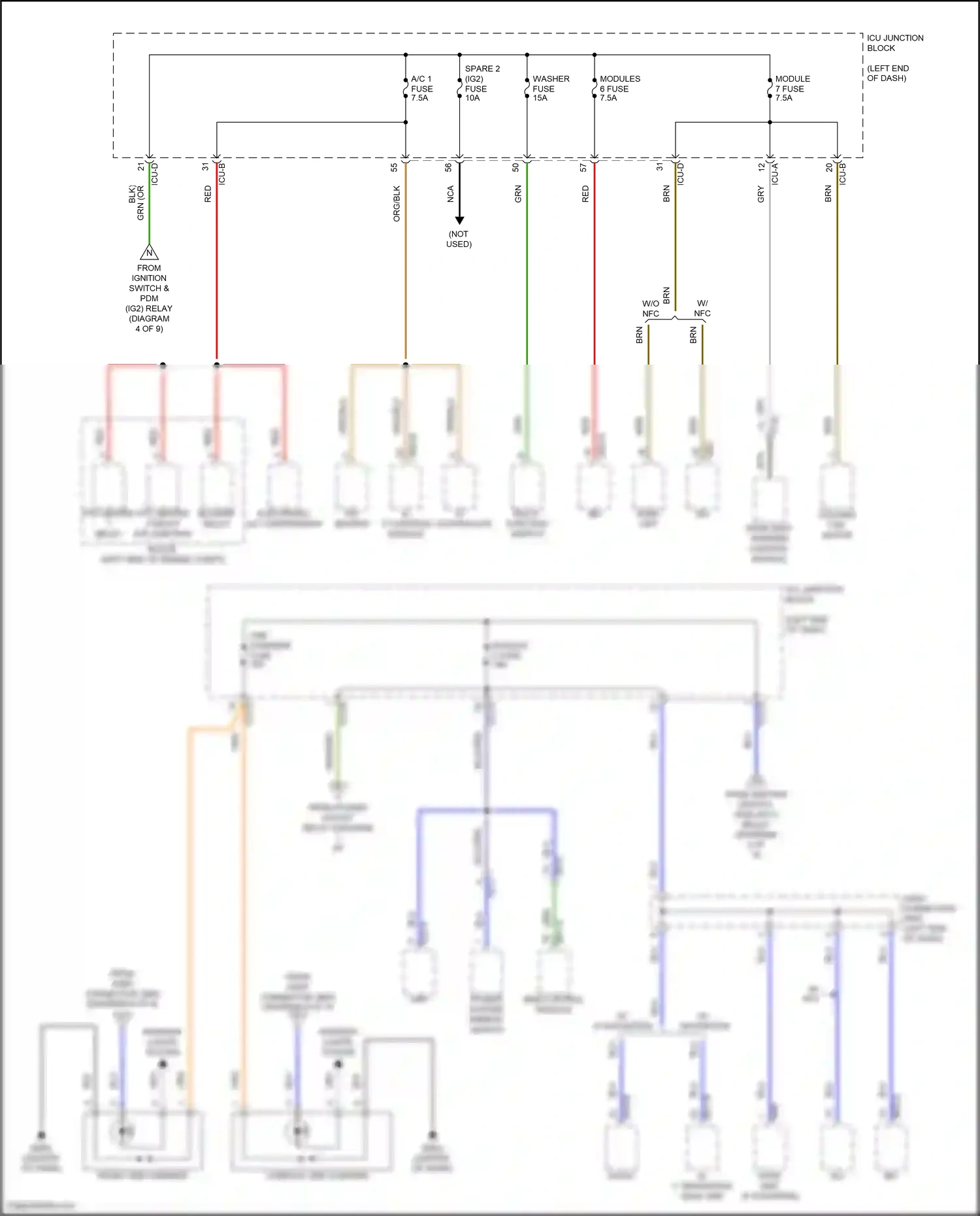 Wiring diagram a/c control module for Hyundai Elantra VII (2020-2024) (9 of 18)