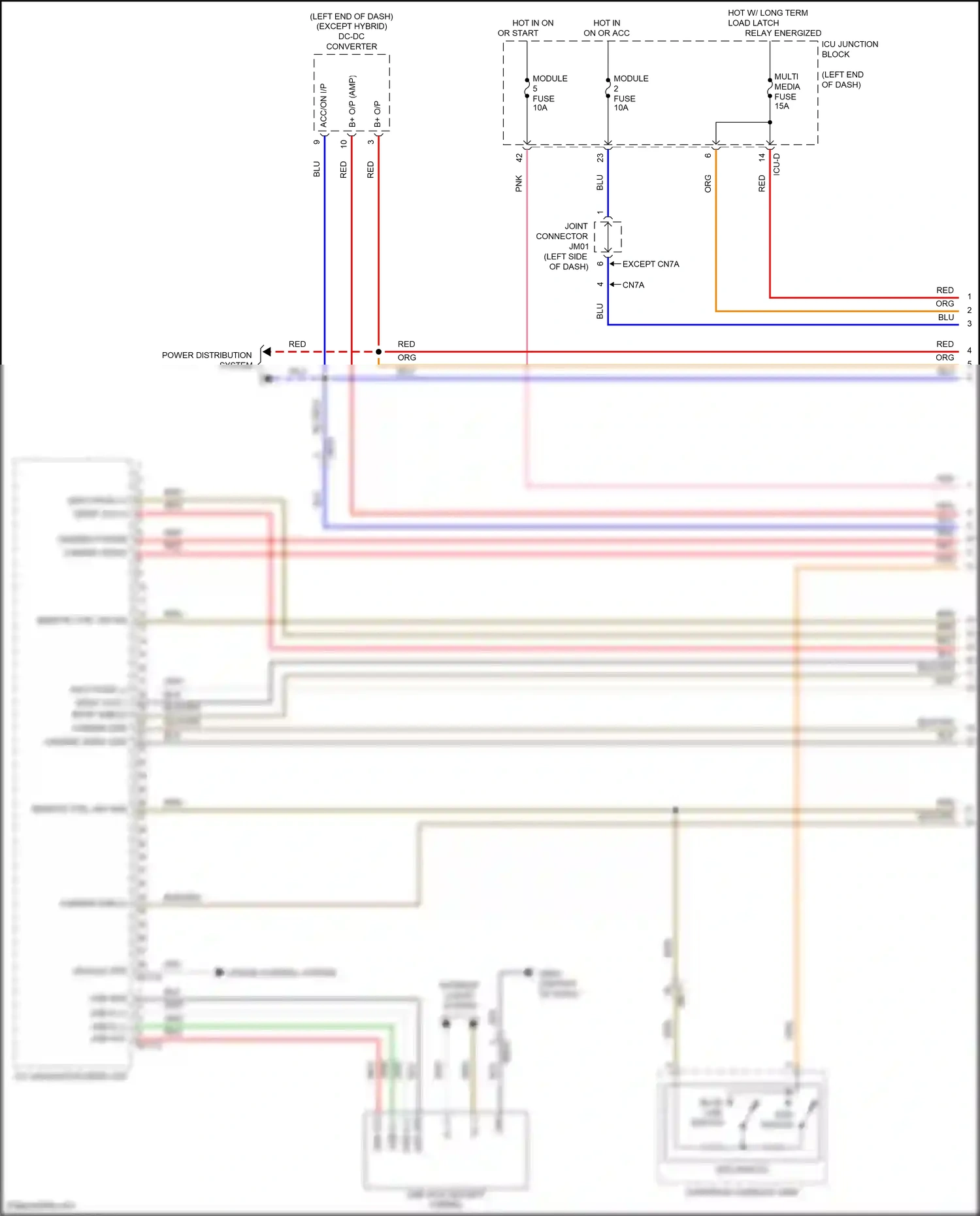Wiring diagram camera shield for Hyundai Elantra VII (2020-2024) (1 of 5)