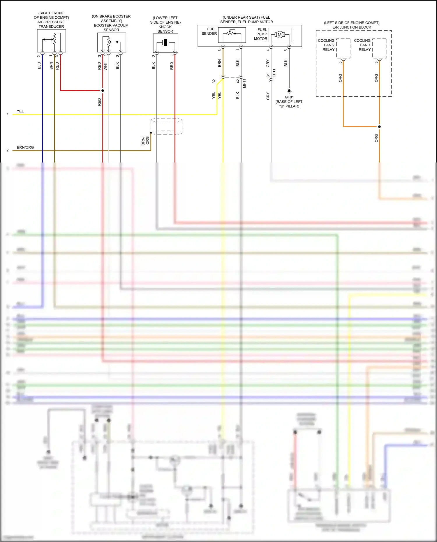Wiring diagram check engine ind for Hyundai Elantra VII (2020-2024) (4 of 4)