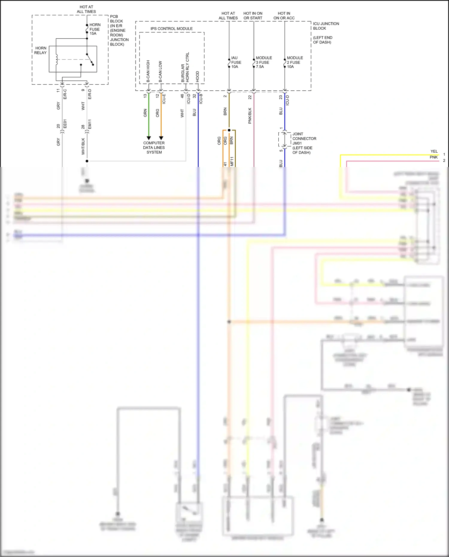 Wiring diagram computer data lines system for Hyundai Elantra VII (2020-2024) (87 of 146)