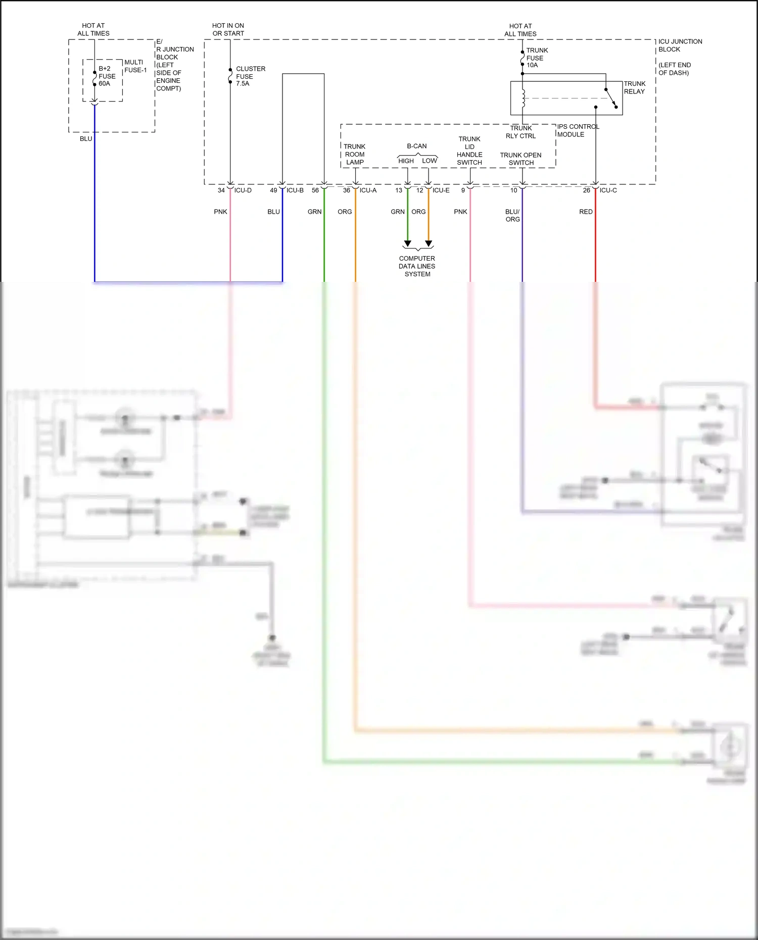 Wiring diagram computer data lines system for Hyundai Elantra VII (2020-2024) (10 of 146)