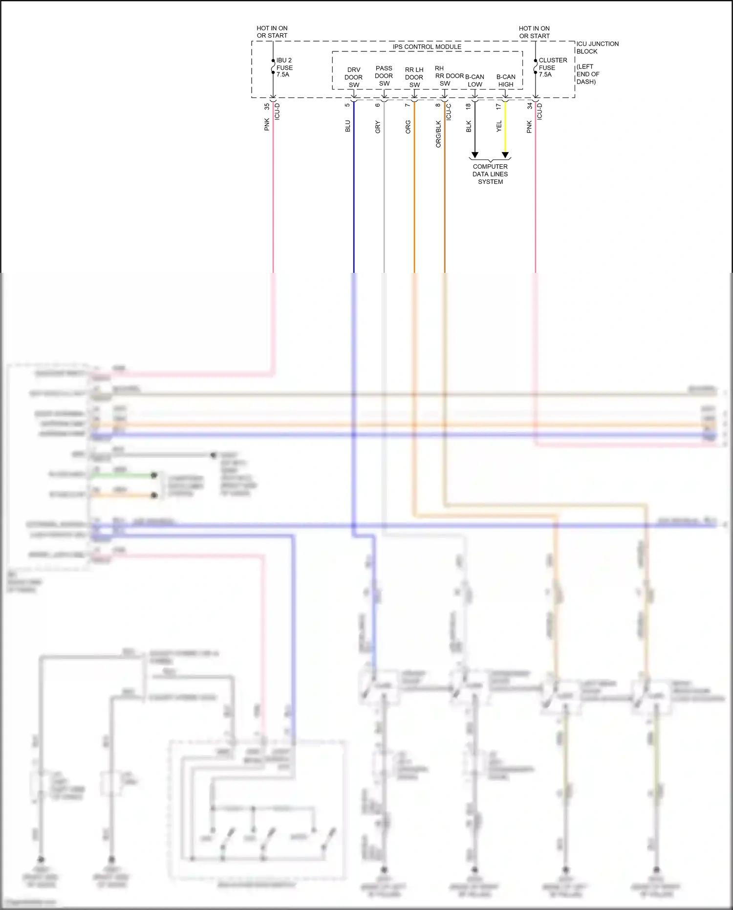 Wiring diagram computer data lines system for Hyundai Elantra VII (2020-2024) (41 of 146)