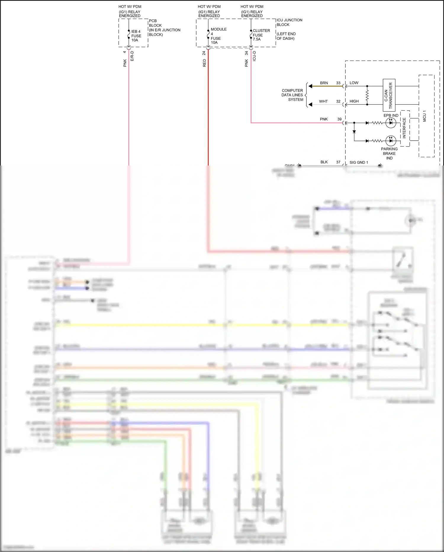 Wiring diagram computer data lines system for Hyundai Elantra VII (2020-2024) (6 of 146)