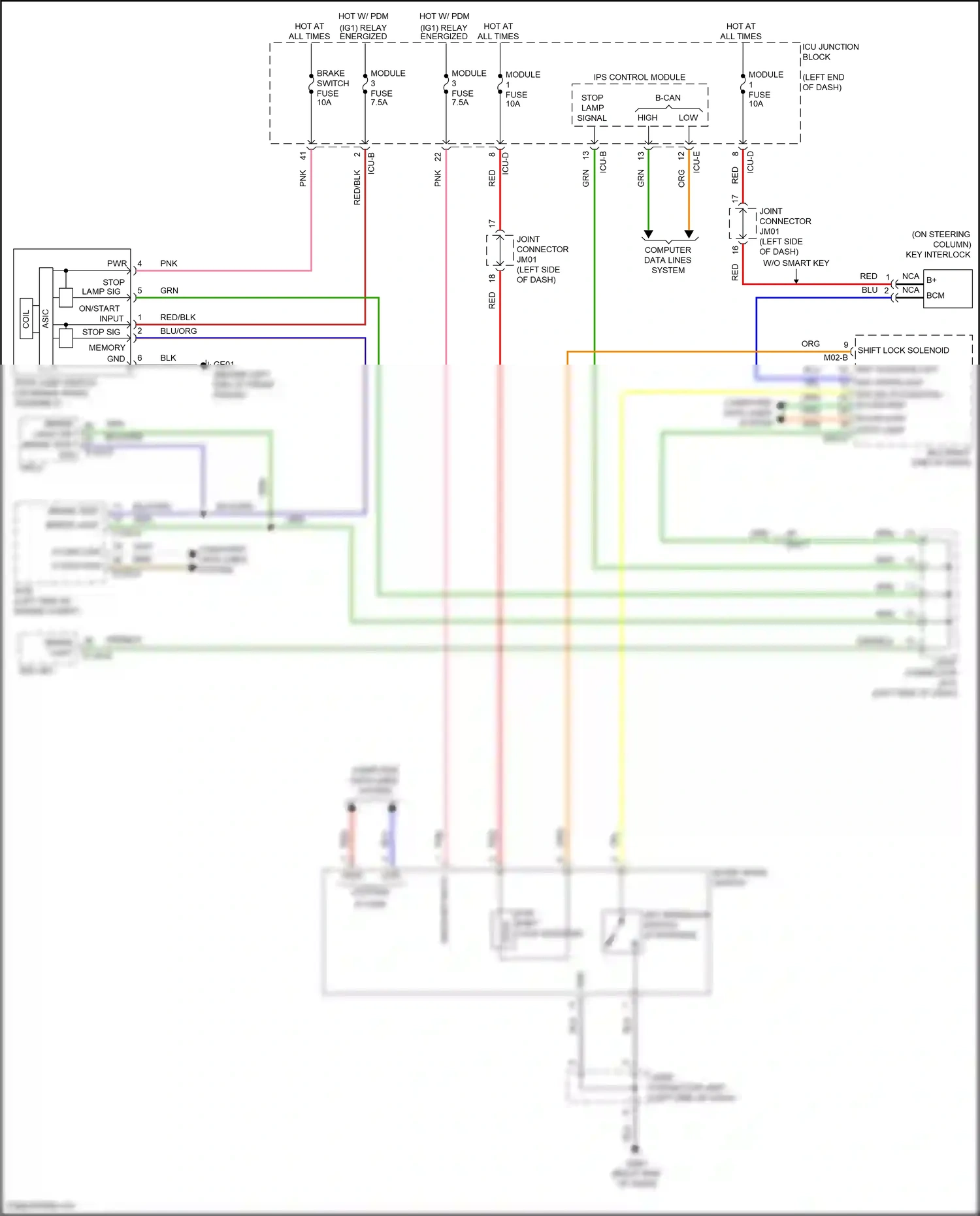 Wiring diagram computer data lines system for Hyundai Elantra VII (2020-2024) (9 of 146)